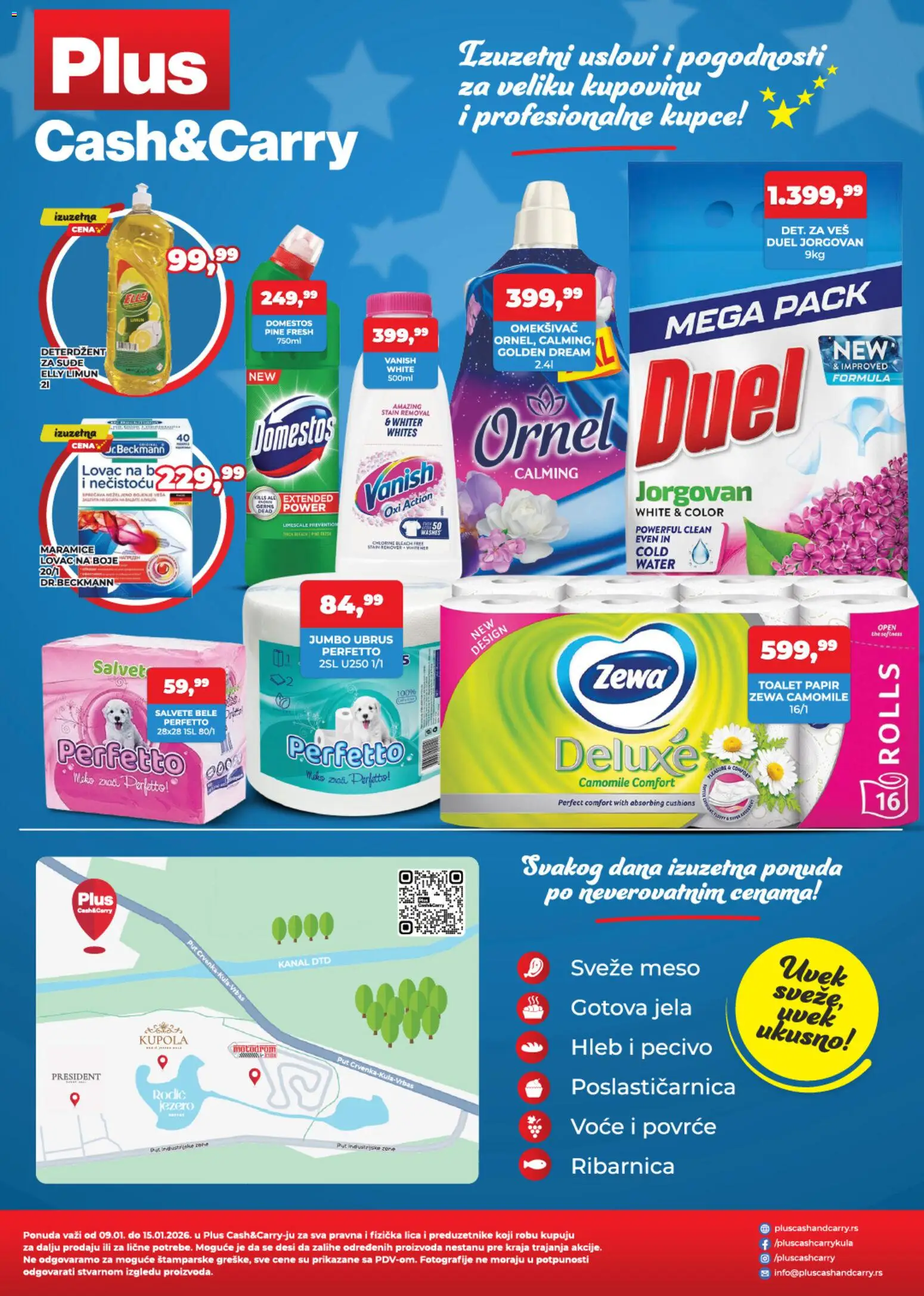 Plus Cash & Carry katalog - važi od 09.01.2026 | Strana: 4 | Proizvode: Deterdžent, Hleb, Pecivo, Limun