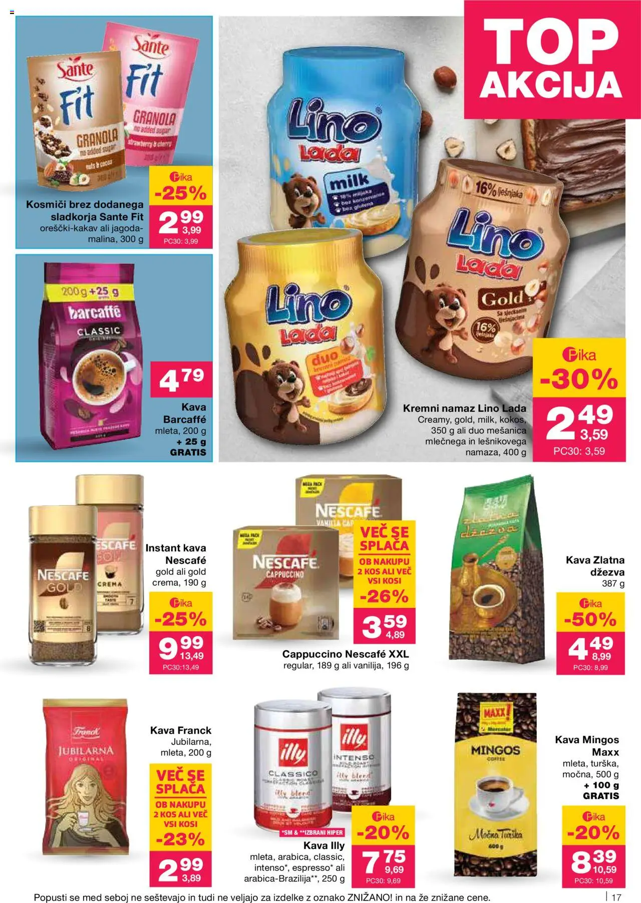 Mercator katalog │ velja od 07.08.2025 | Stran: 19 | Izdelki: Instant kava, Namaz, Kos, Kosmici