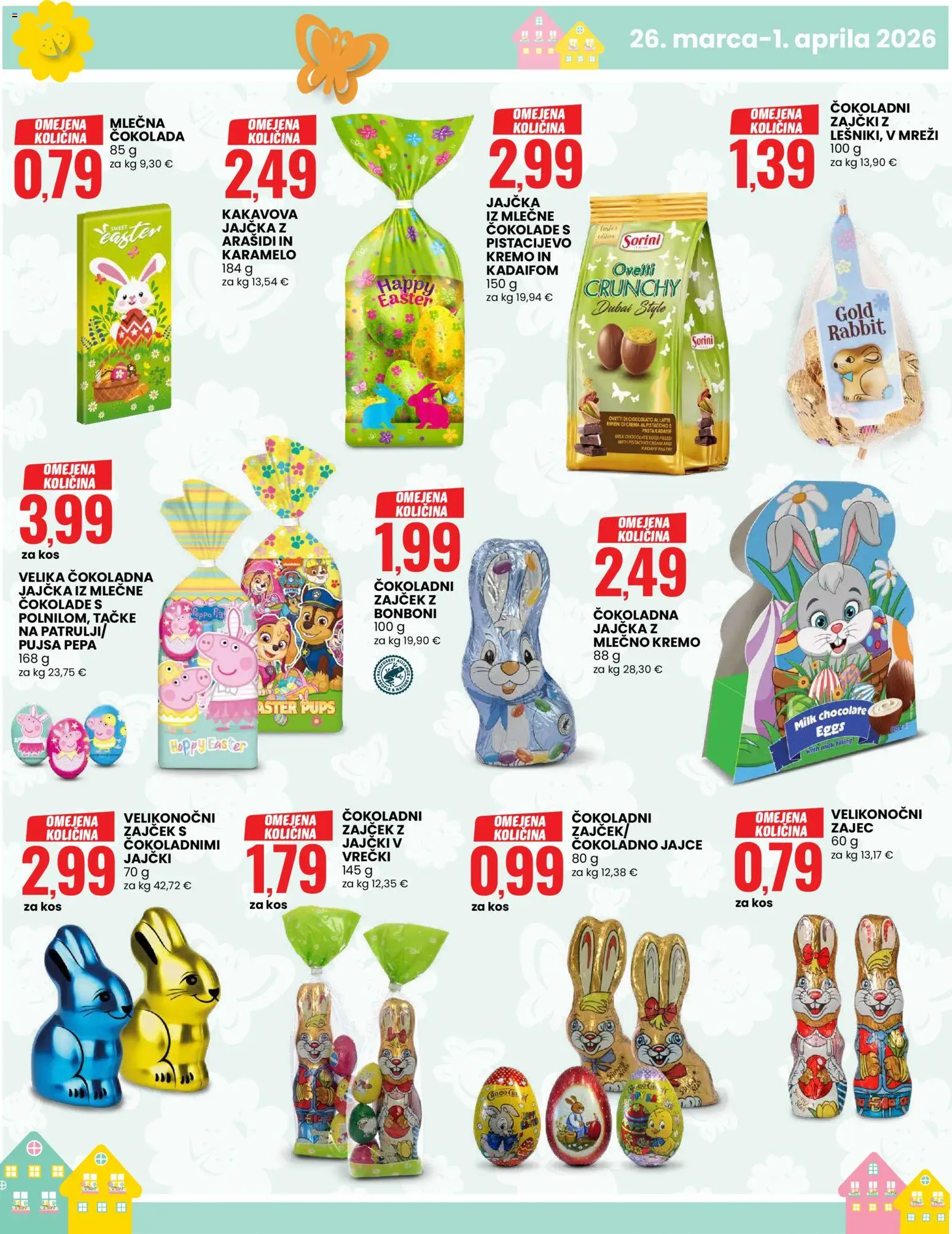 Novi Eurospin katalog ponudbe – veljaven od 26.03.2026 | Stran: 5 | Izdelki: Bonboni, Arašidi, Kos, Cokolada