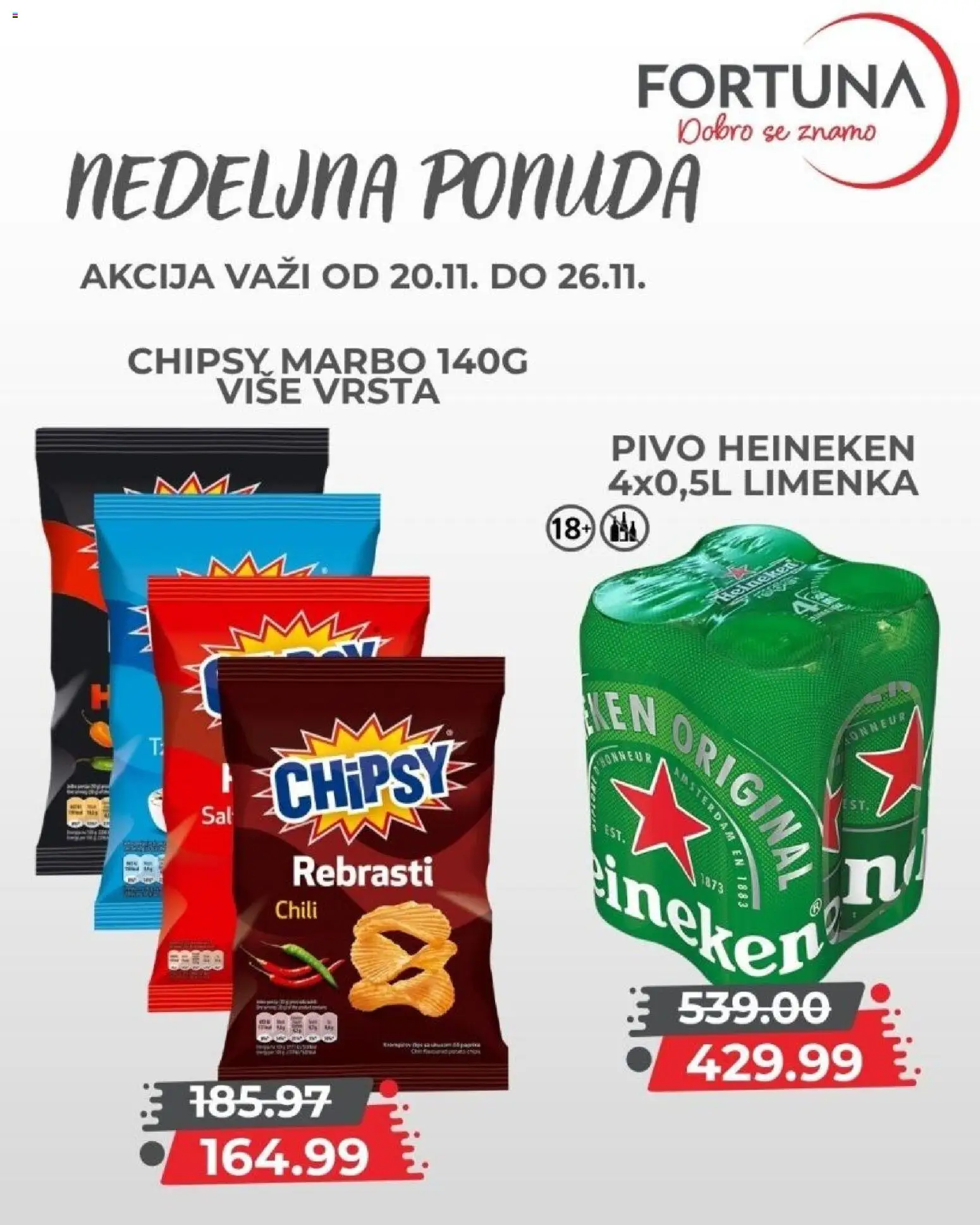 Fortuna Market katalog - važi od 20.11.2025 | Strana: 8 | Proizvode: Heineken, Pivo