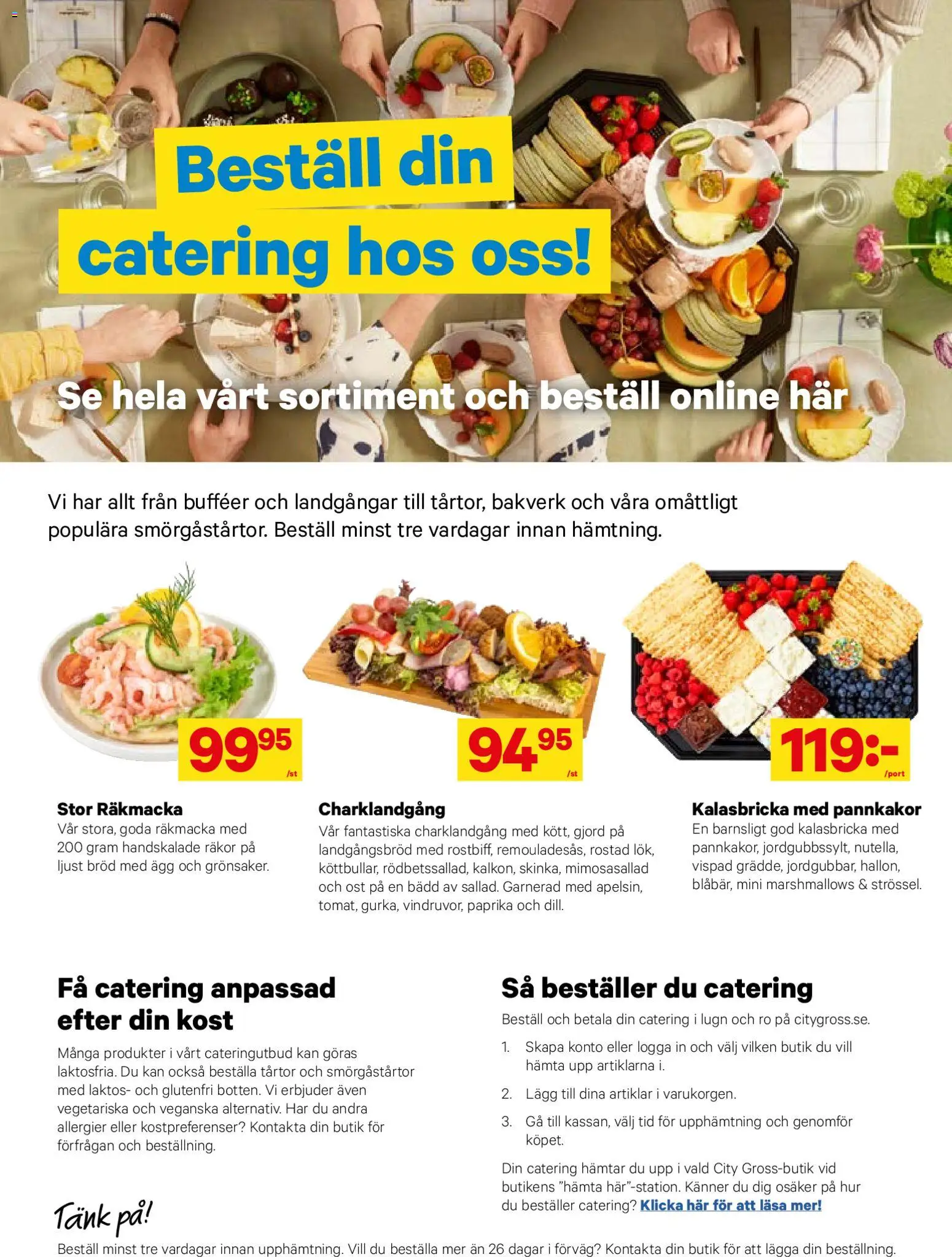 City Gross reklamblad aktuell från 16.02.2026 | Sida: 3 | Produkter: Räkor, Ost, Ägg, Bröd