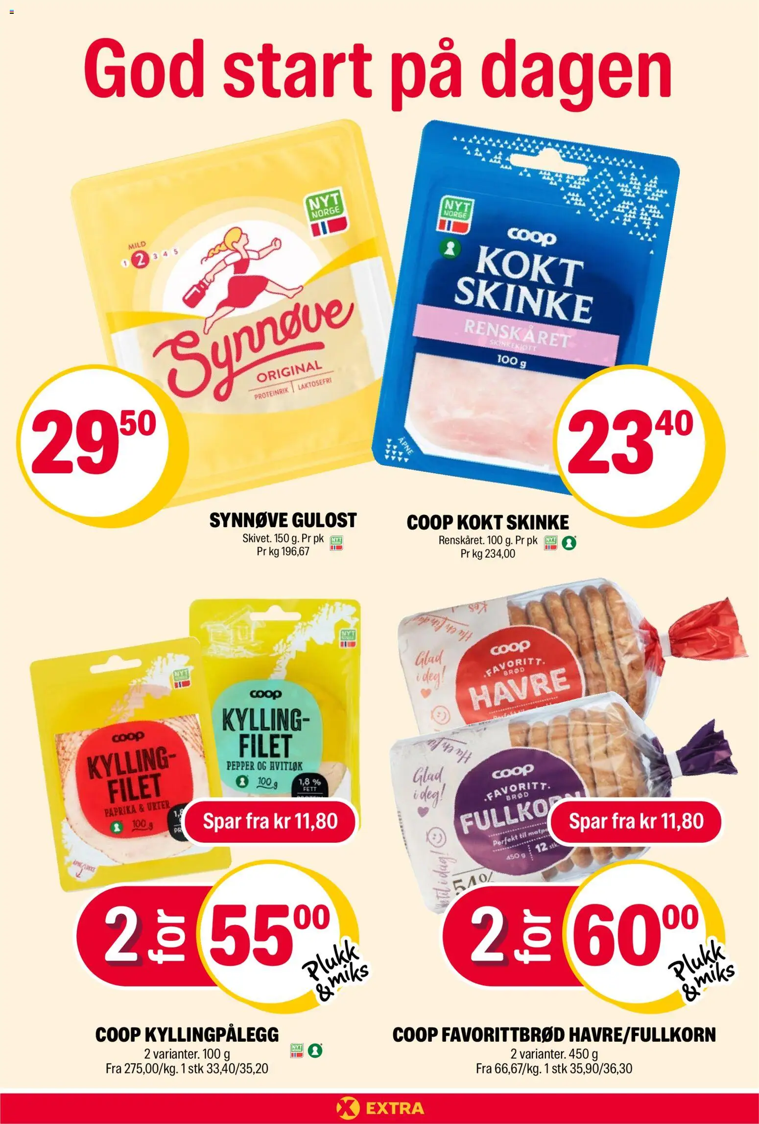 {H1} | Side: 16 | Produkter: Skinke, Kylling, Kyllingpålegg, Суміш дитяча