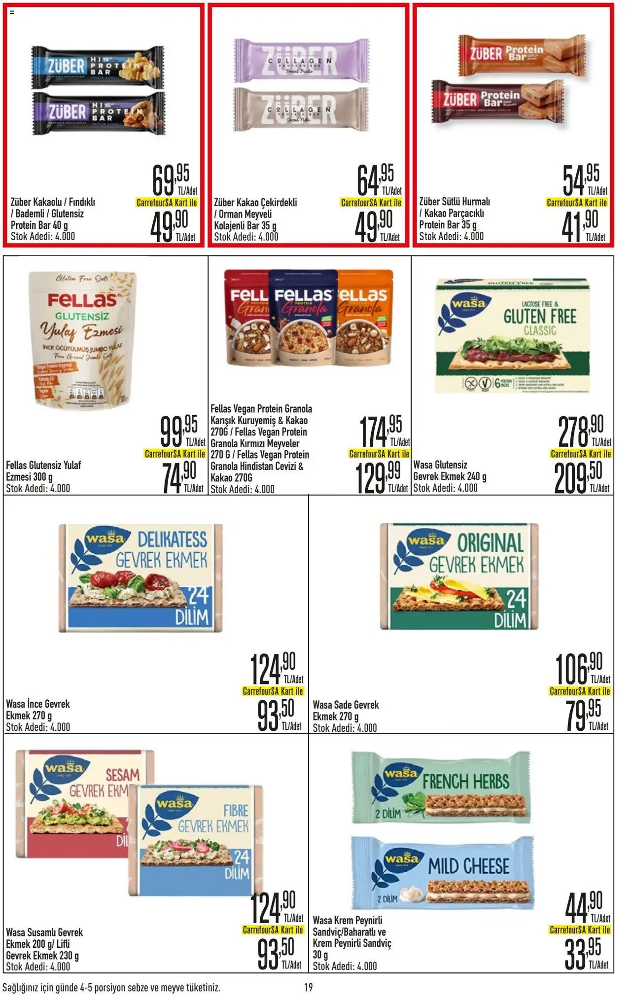 CarrefourSA Katalog - 09.10.2025 tarihinden itibaren geçerlidir | Sayfa: 19 | Ürünler: Krem, Hindistan Cevizi, Ekmek, Sebze