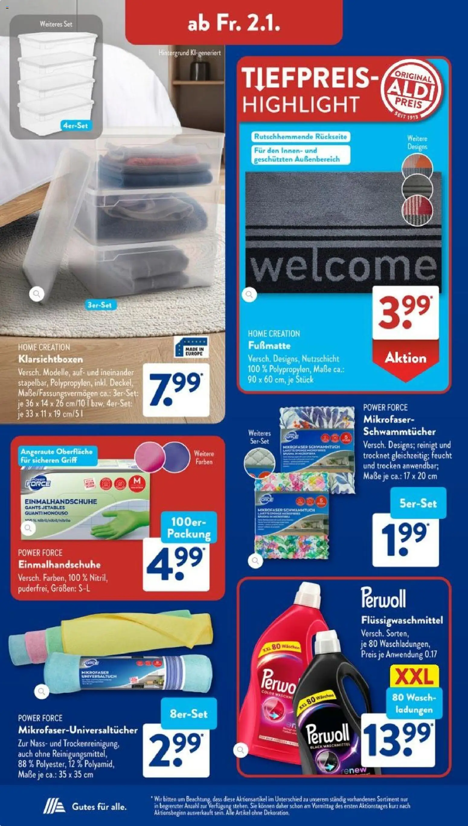 Aldi Süd Prospekt 	 – gültig ab 29.12.2025 | Seite: 24 | Produkte: Perwoll, Fußmatte, Waschmittel, Home creation
