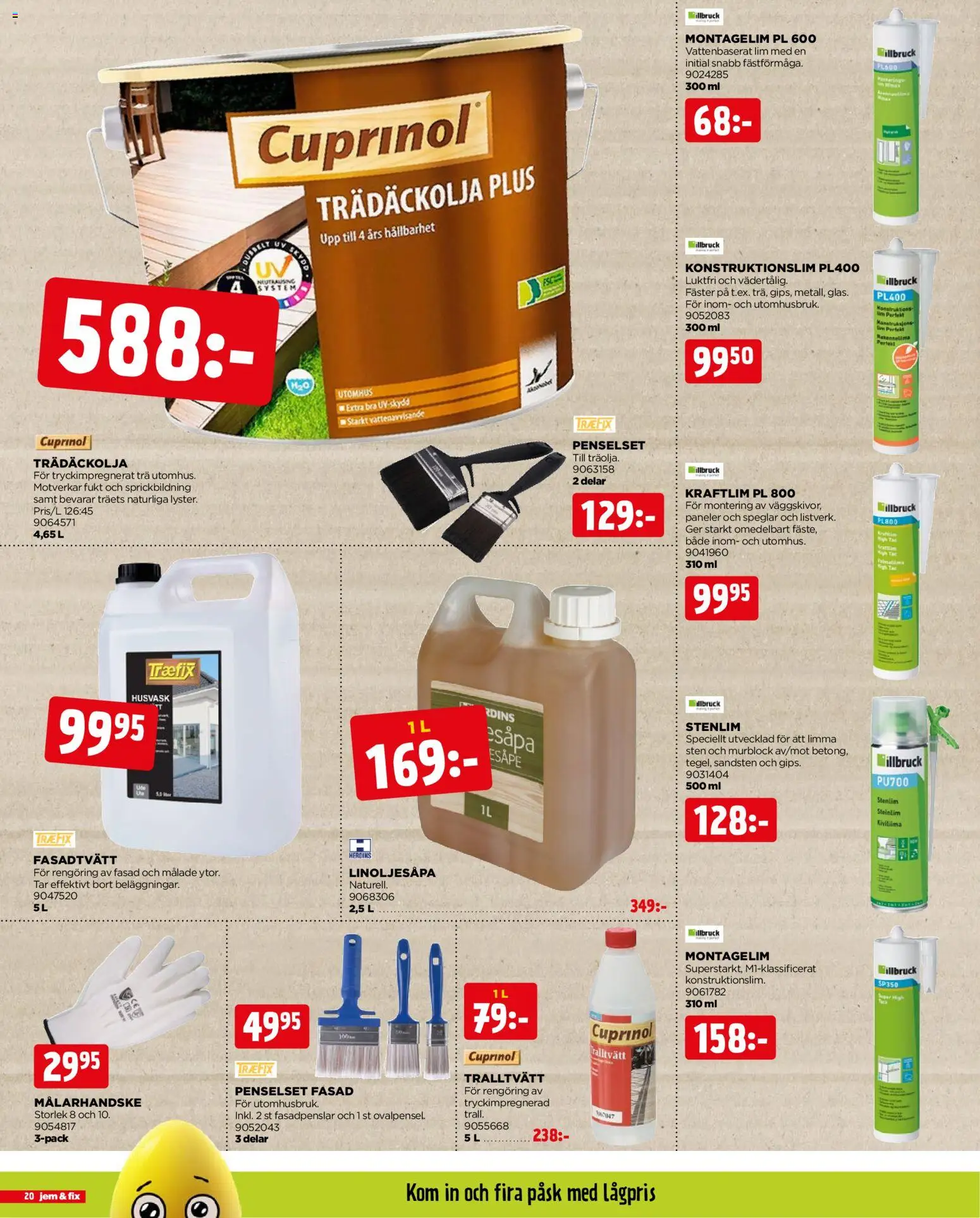 Jem & Fix reklamblad aktuell från 30.03.2026 | Sida: 20 | Produkter: Lim