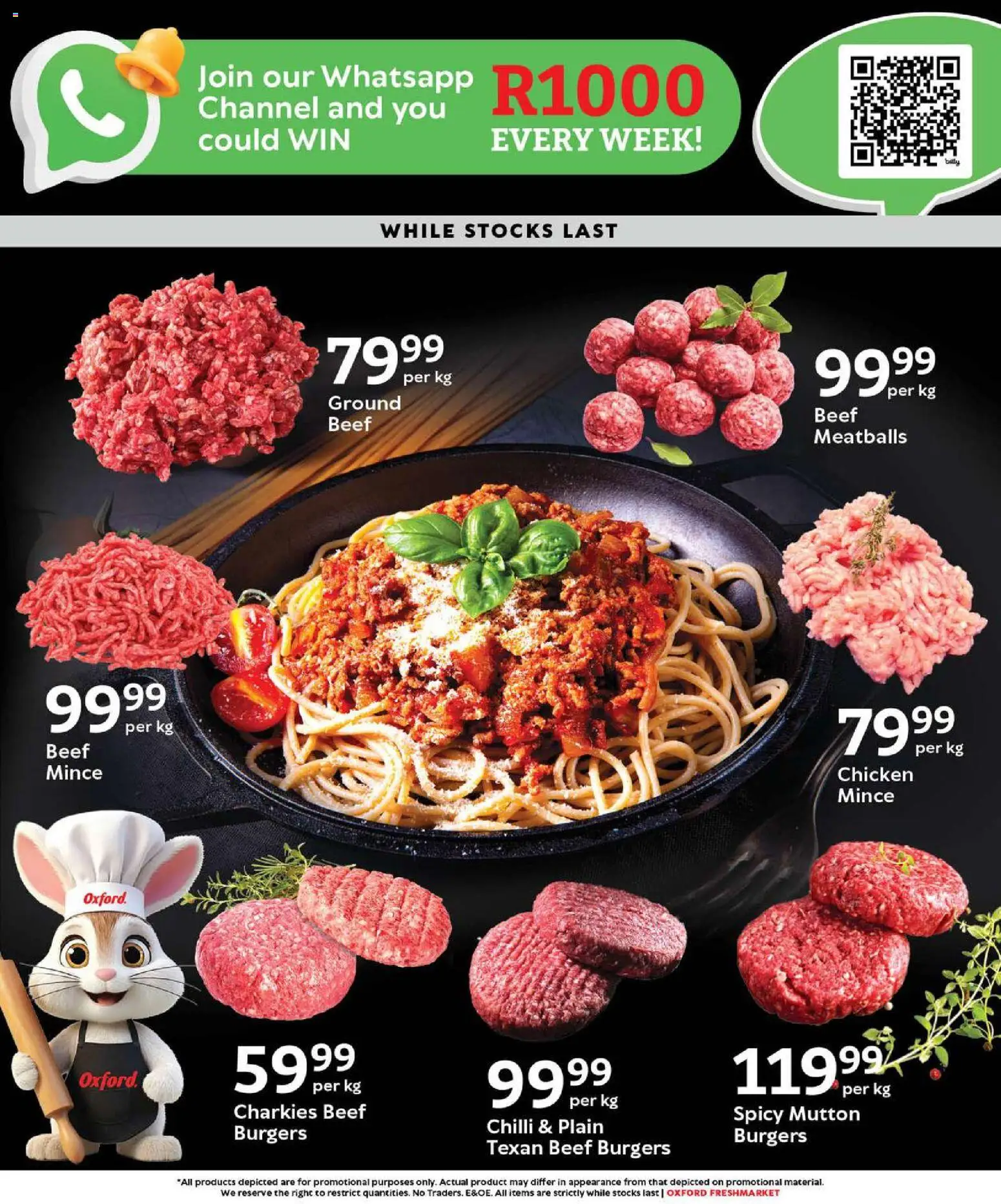 New Oxford Freshmarket catalogue – valid from 01.04.2026 | Page: 5 | Products: Chicken, Beef, Burgers, Chilli