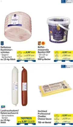 Metro Monats-Menü ab 01.03.2026 gültig | Seite: 9 | Produkte: Mozzarella, BH, Schinken