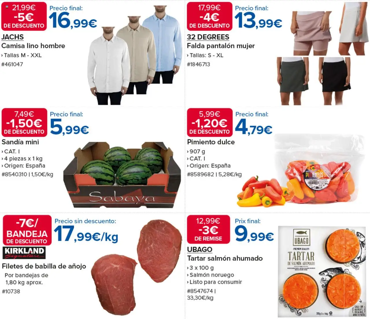 Costco catálogo │ válido desde el 12.06.2025 | Página: 3 | Productos: Camisa, Κάδος απορρυμάτων, Salmón ahumado, Sandía