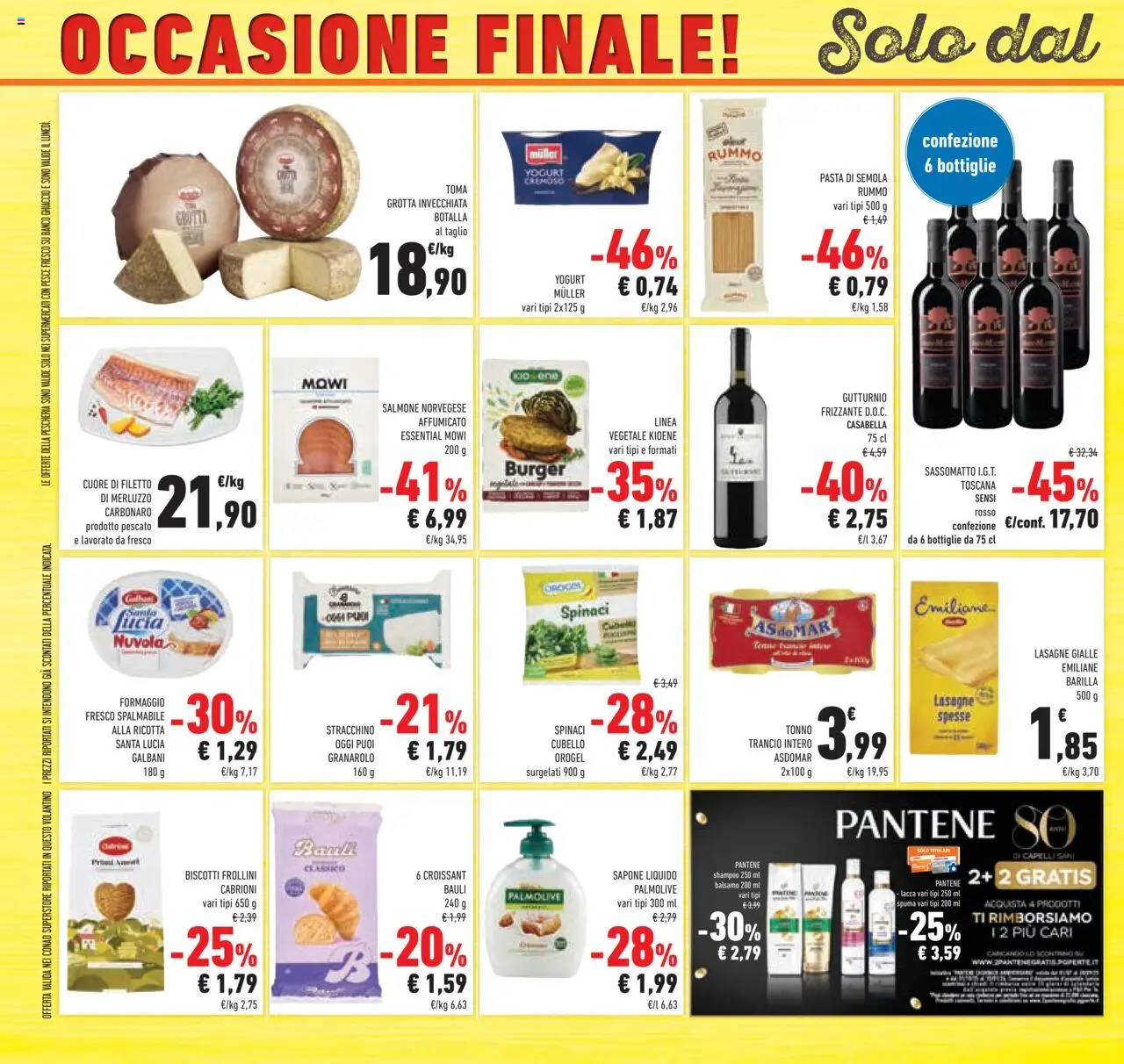 Volantino Conad del 22.10.2025 | Pagina: 56 | Prodotti: Salmone, Merluzzo, Stracchino, Frollini