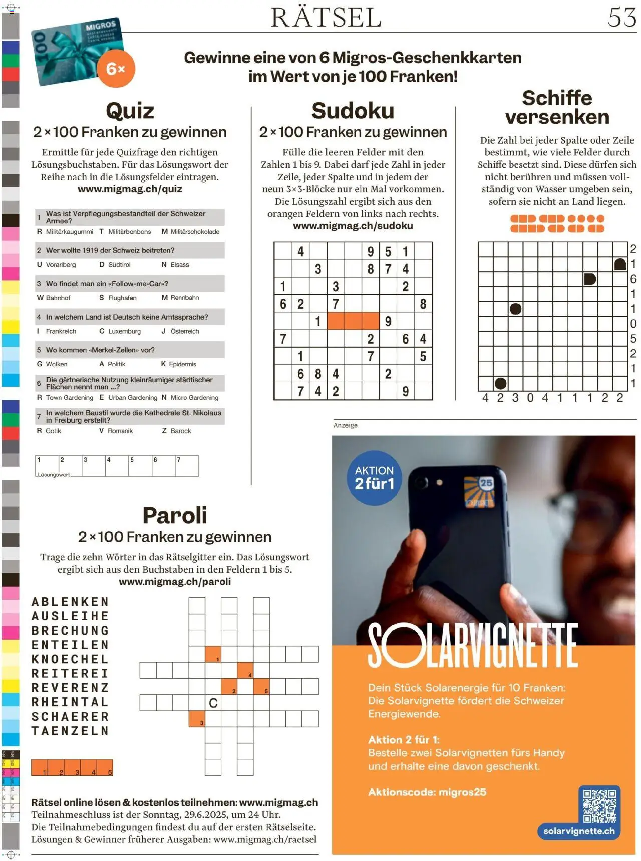Migros Magazin ab 23.06.2025 | Seite: 53 | Produkte: Orangen, Wasser
