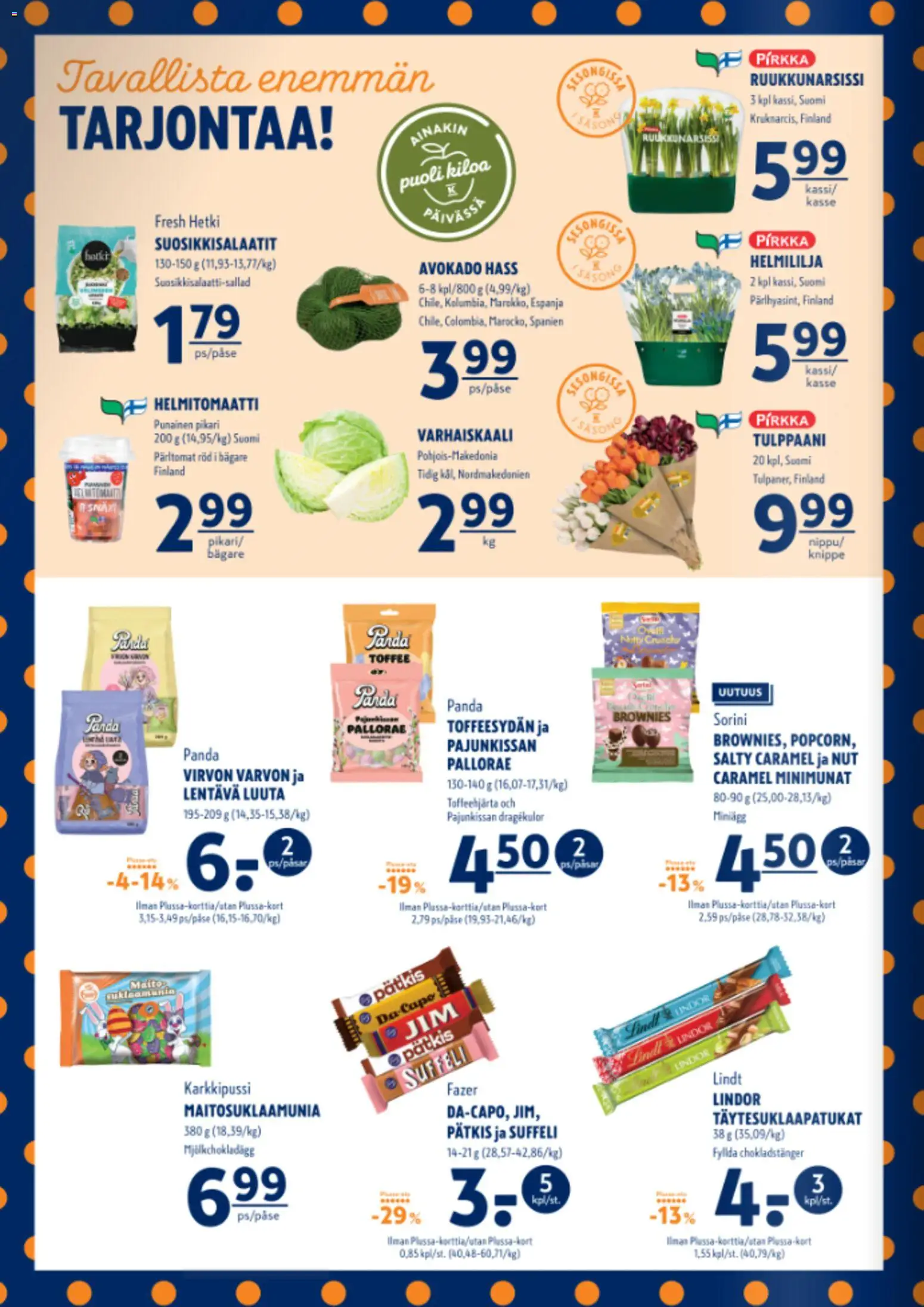 K-Supermarket tarjoukset – voimassa 26.03.2026 alkaen | Sivu: 2 | Tuotteet: Luuta, Avokado, Maito, Helmitomaatti