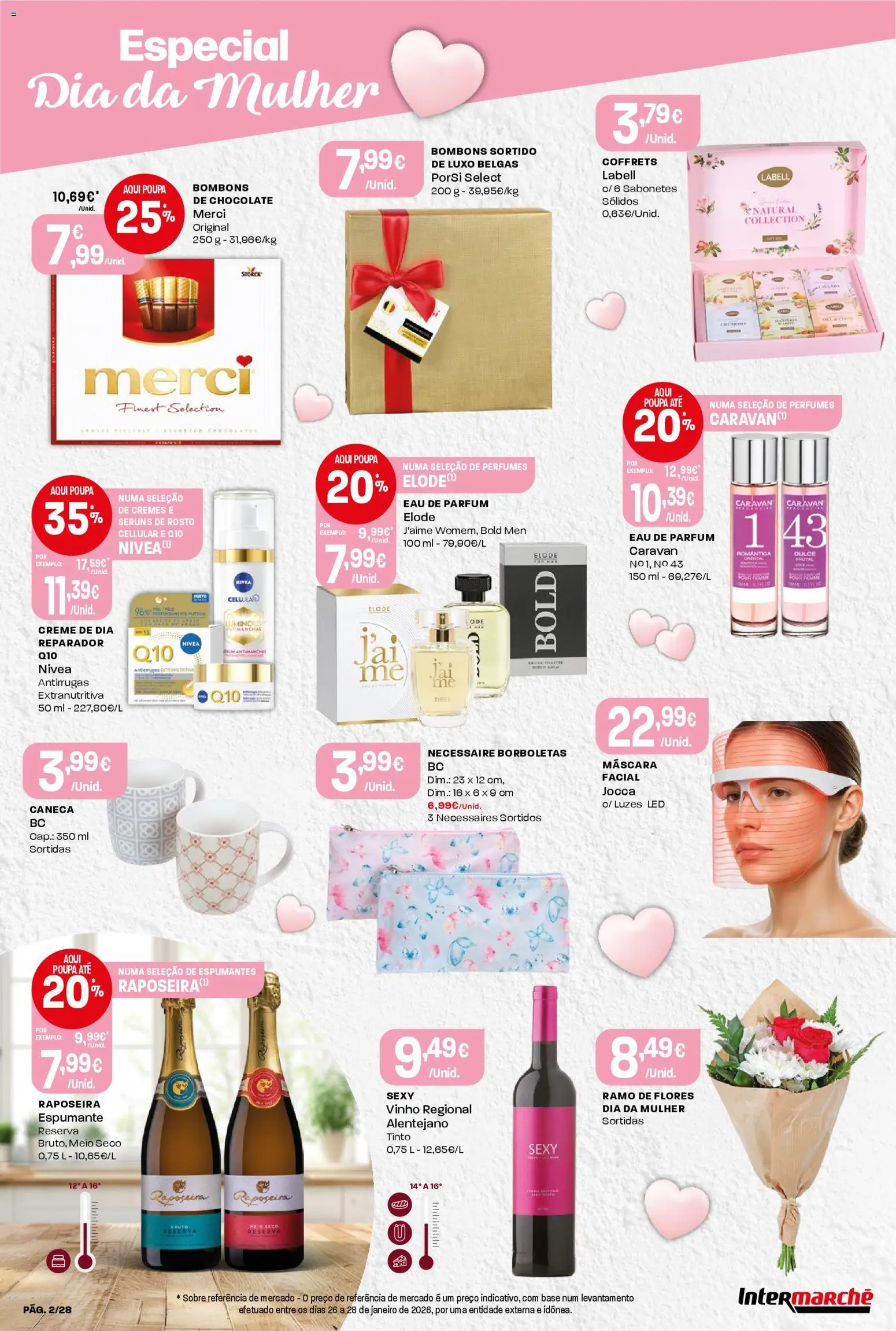 Intermarché Folheto Contact │ válido de 05.03.2026 | Página: 2 | Produtos: Espumante, Caneca, Chocolate, Vinho