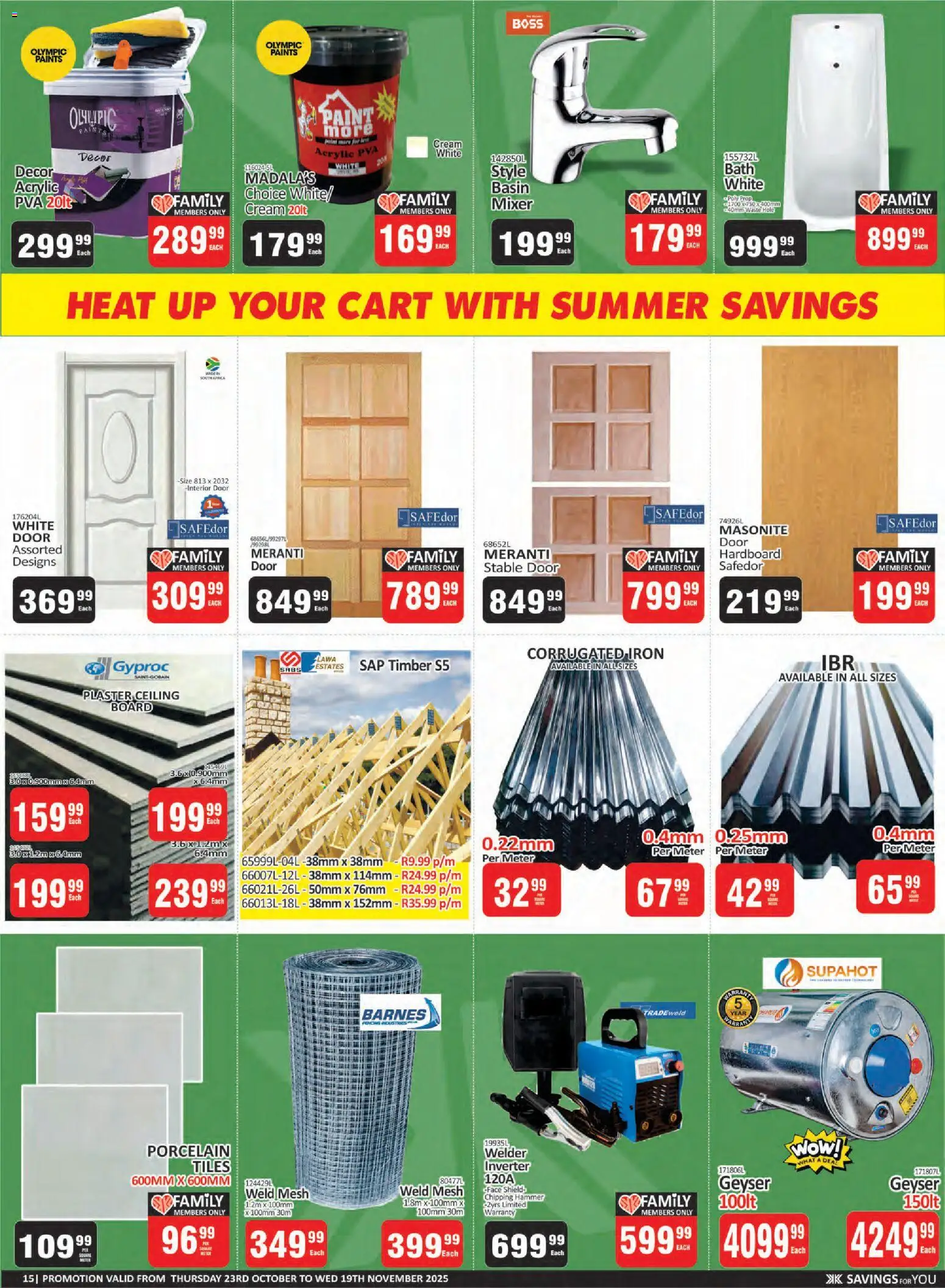 New KIT KAT Cash & Carry catalogue – valid from 23.10.2025 | Page: 15 | Products: Paint, Bath, Geyser, Basin