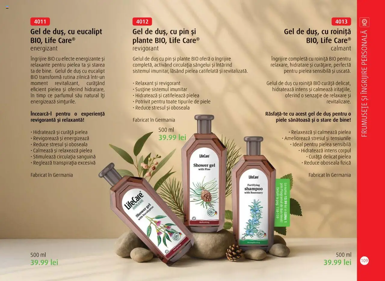 Noul catalog Life Care – valabil de la 01.10.2025 | Pagină: 111 | Produse: Şerit ödül, Duș, Gel de duș