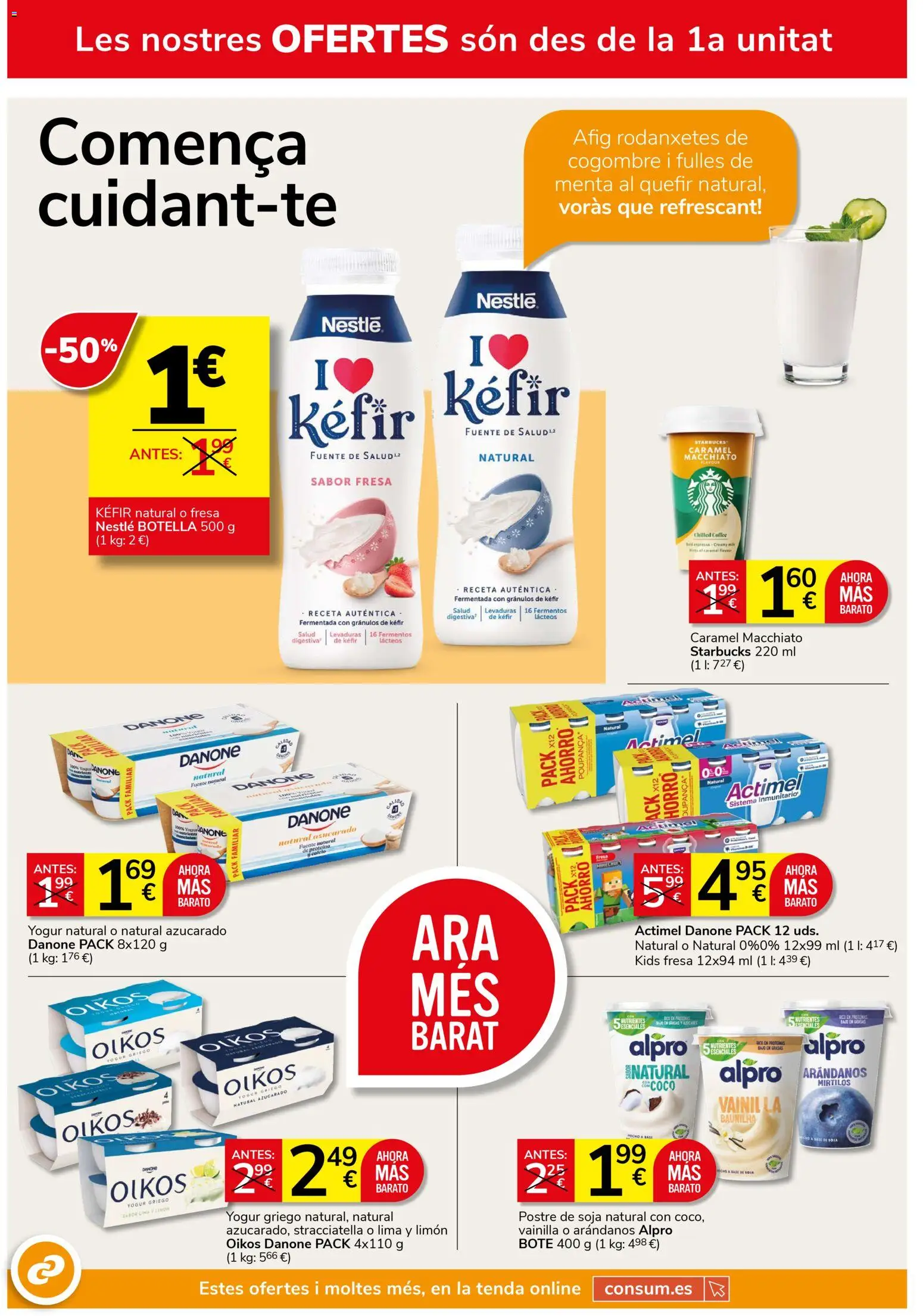 Consum folleto │ válido desde el 26.03.2026 | Página: 2 | Productos: Lima, Yogur, Μαγειρική εστία, Τυρόπιτα