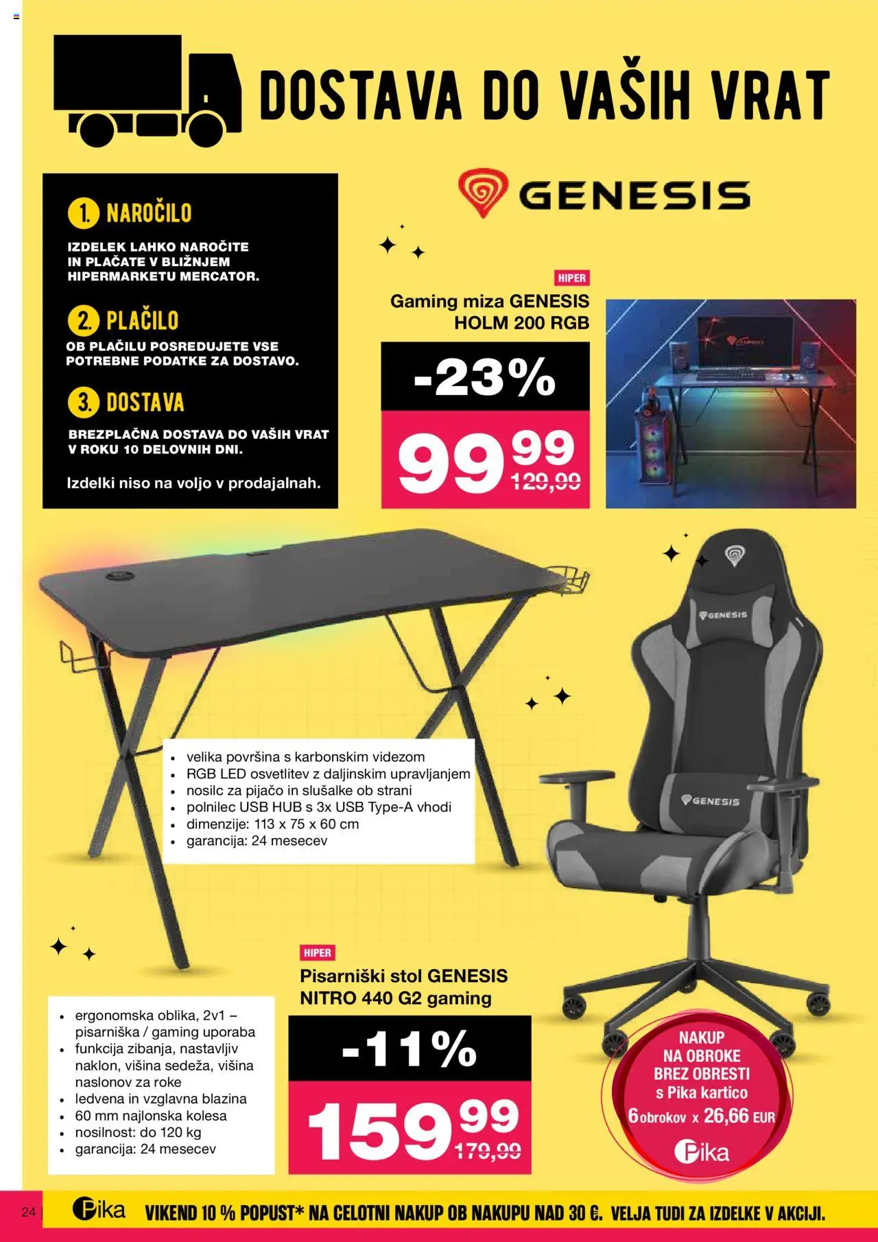 Mercator katalog veselo v šolo │ velja od 30.07.2025 | Stran: 24 | Izdelki: Usb, Blazina, Miza, Stol