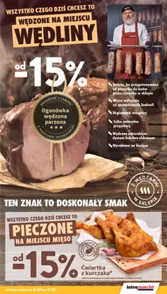 Intermarche Gazetka od 11.09.2025 | Strona: 15 | Produkty: Mięso, Wędliny, Przyprawy