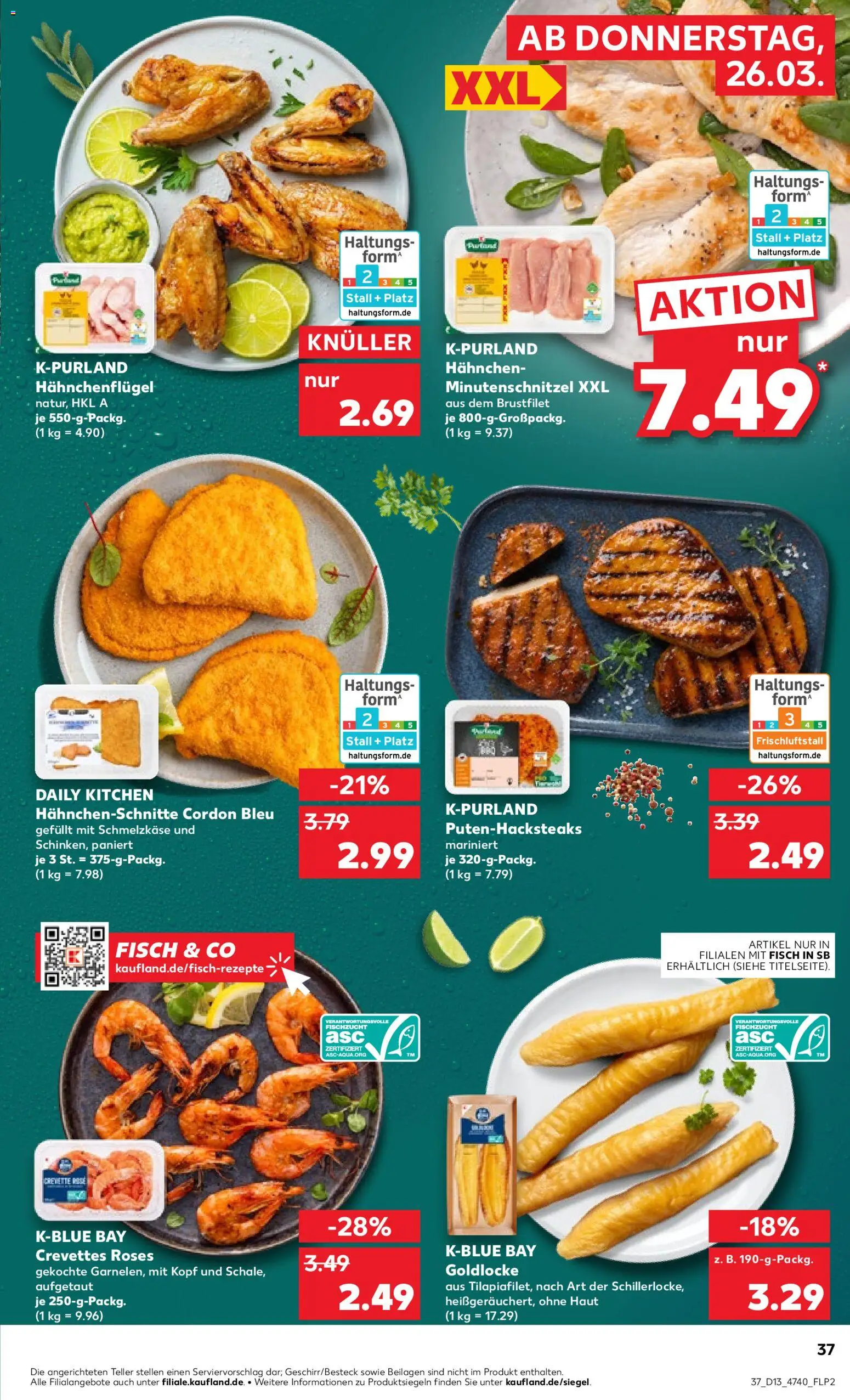 Kaufland Prospekt Hannover	 – gültig ab 26.03.2026 | Seite: 37 | Produkte: Hahnchen, Fisch