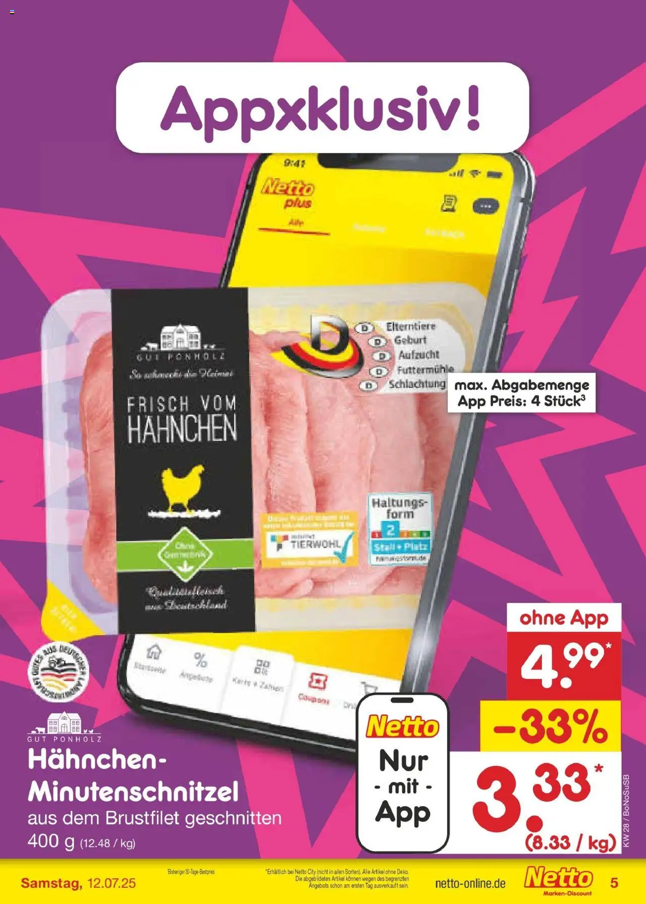Netto Marken-Discount prospekt Herne	 - gültig ab dem 07.07.2025 | Seite: 5 | Produkte: Hahnchen