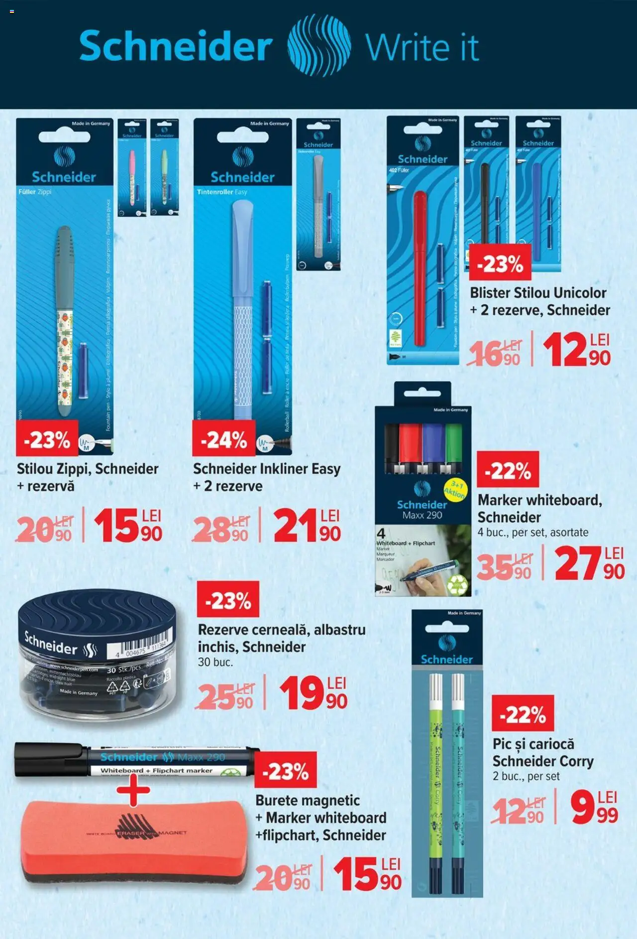 Carrefour catalog - Începe școala – valabil de la 13.08.2025 | Pagină: 22 | Produse: Burete