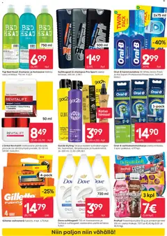 Rusta-mainoslehti voimassa 16.02.2026 alkaen | Sivu: 9 | Tuotteet: Shampoo, Hoitoaine, Suihkugeeli, Proteiinipatukka
