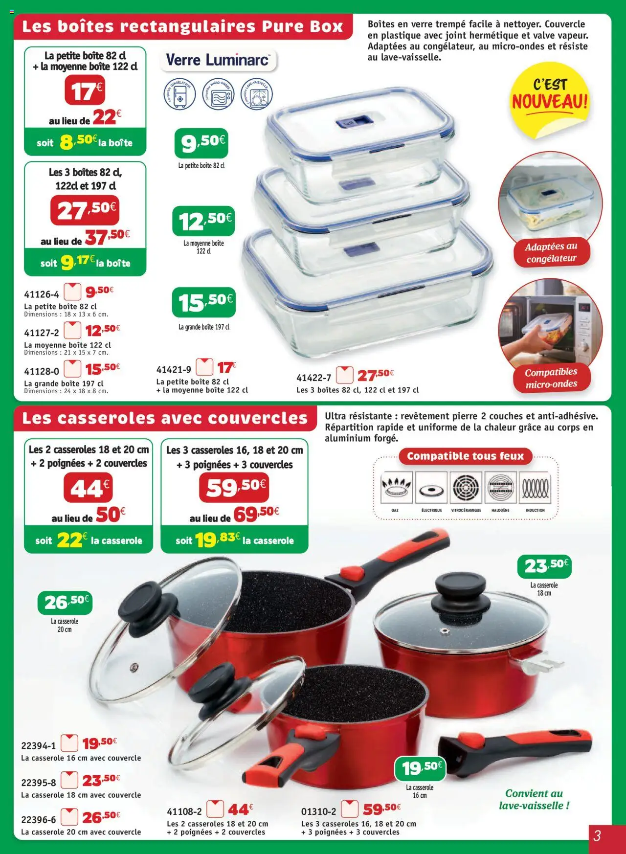  | Page: 3 | Produits: Couches, Congélateur, Casseroles, Poignées