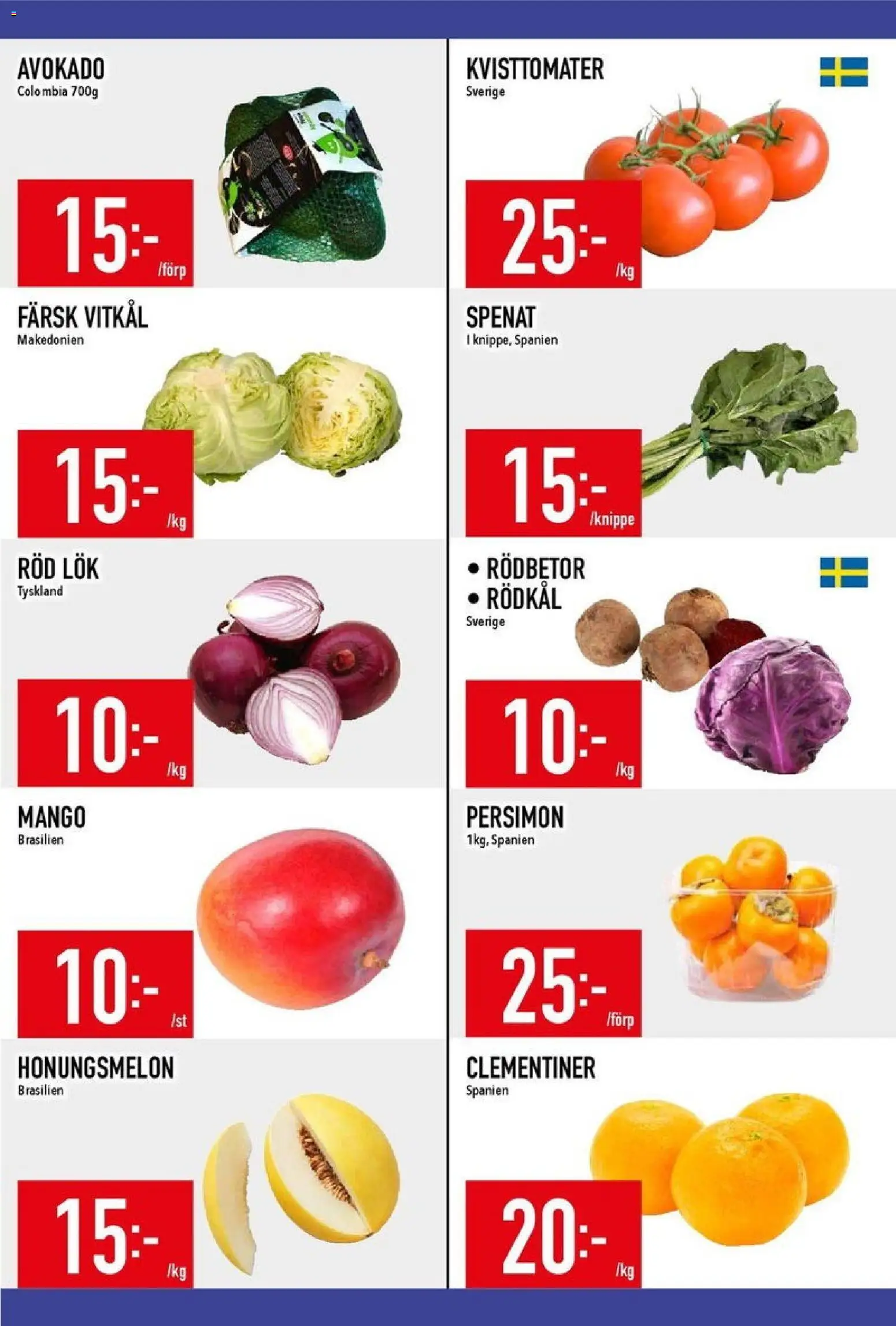Matdax reklamblad aktuell från 24.11.2025 | Sida: 14 | Produkter: Honungsmelon, Spenat, Mango, Rödkål