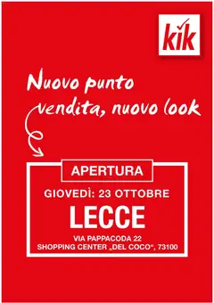 Anteprima del volantino KiK - KiK volantino fino al 24.10.2025 valido a partire dal 21.10.2025