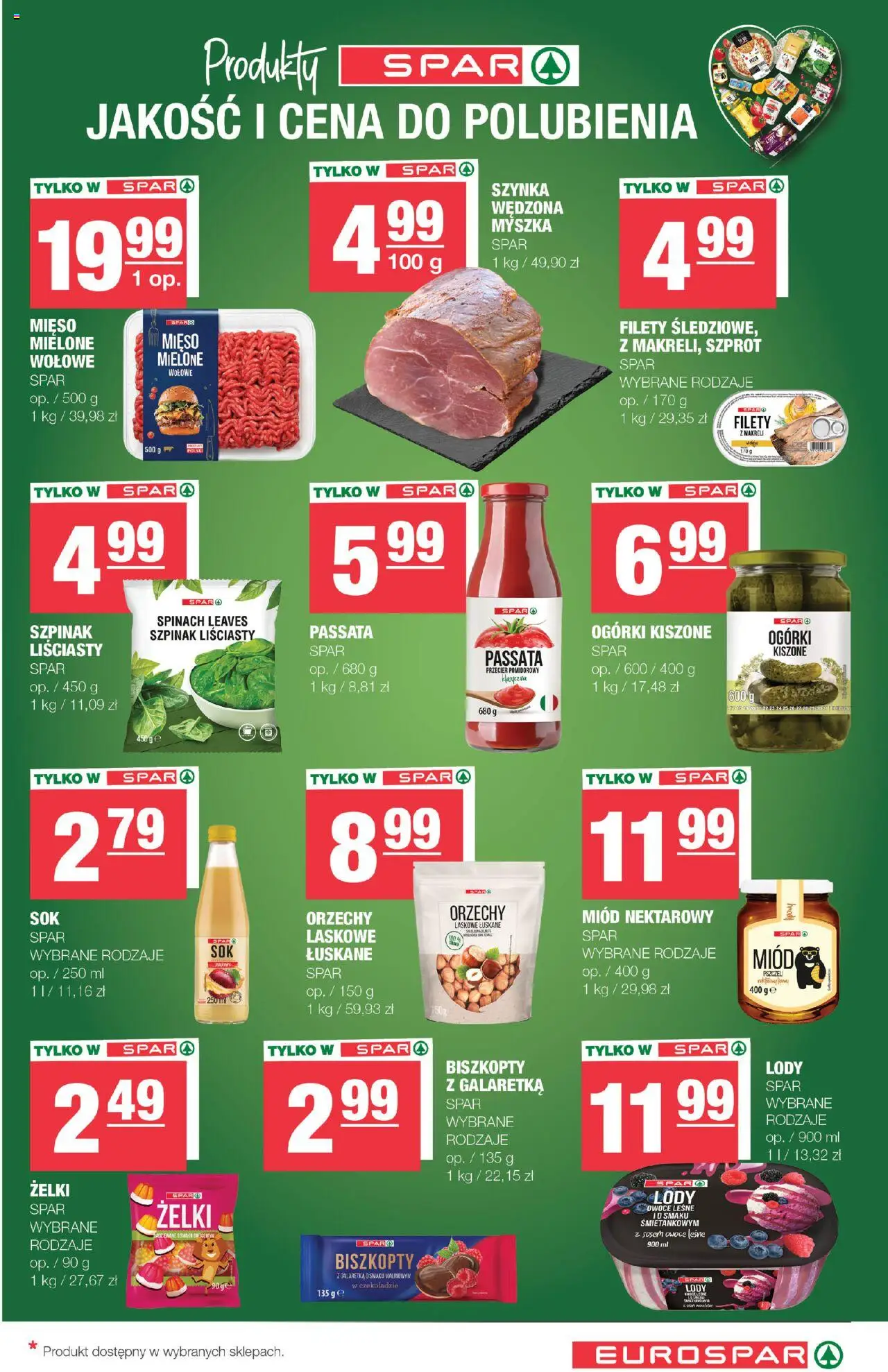 Spar Gazetka - Eurospar od 10.09.2025 | Strona: 11 | Produkty: Szynka, Żelki, Orzechy, Lody
