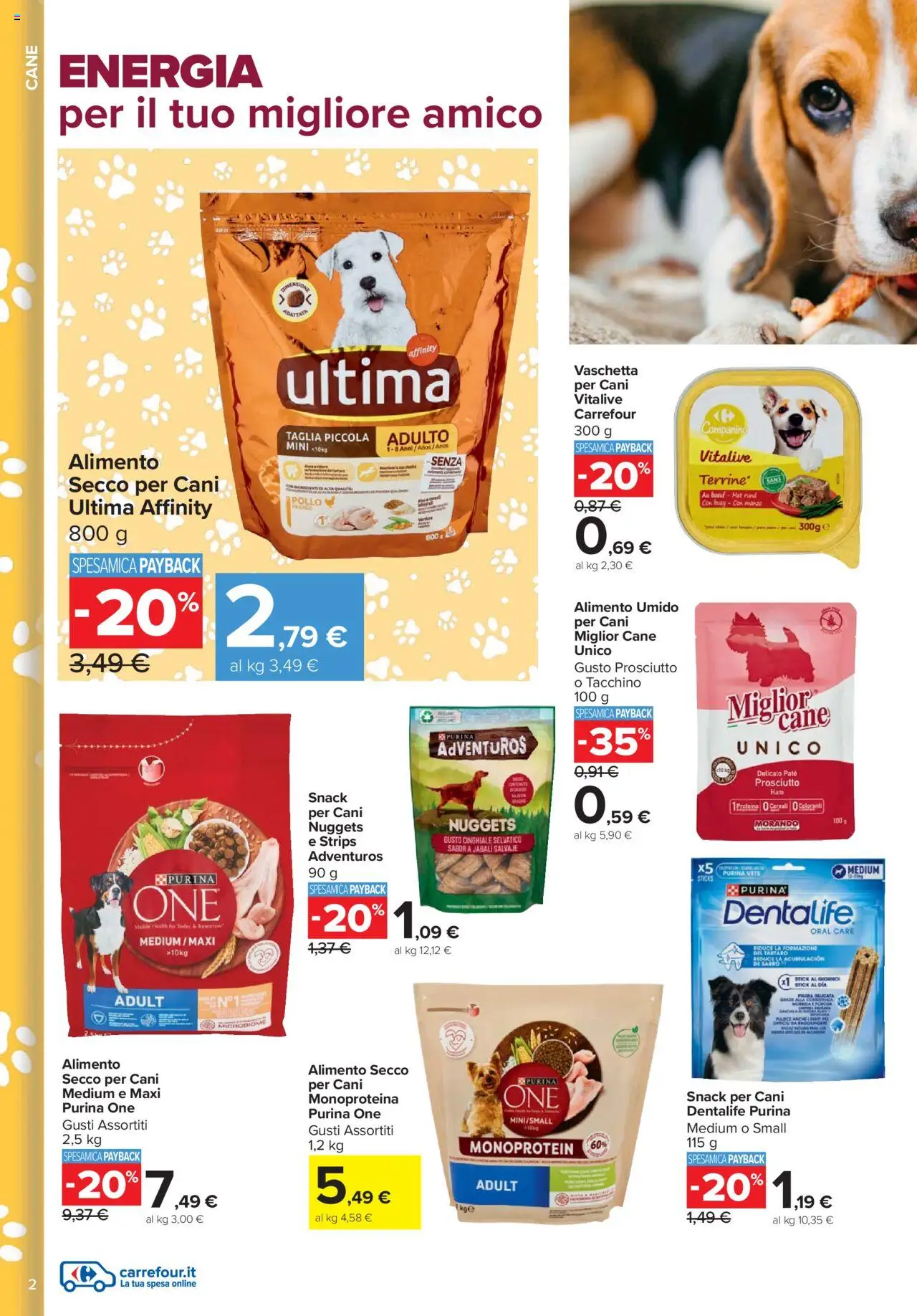Volantino Carrefour del 08.10.2025 | Pagina: 2 | Prodotti: Paté, Pollo, Nuggets, Tacchino