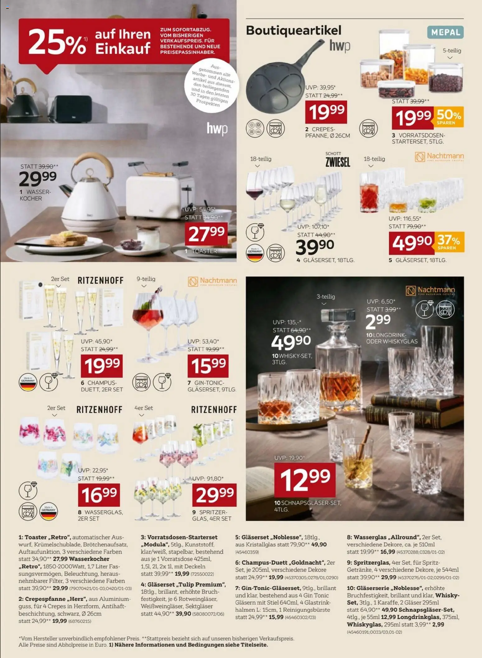 XXXLutz Jubiläumsangebote gültig ab 25.11.2025 | Seite: 2 | Produkte: Gin, Wasser, Wasserkocher, Toaster