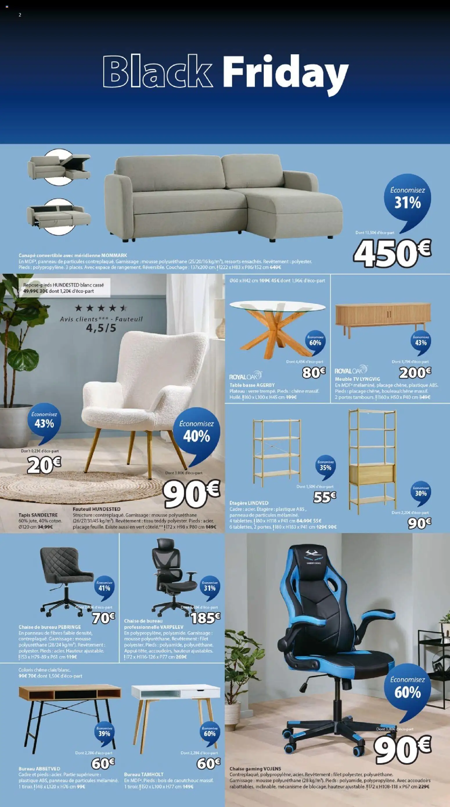 {H1} | Page: 2 | Produits: Meuble, Mousse, Canapé convertible, Étagère