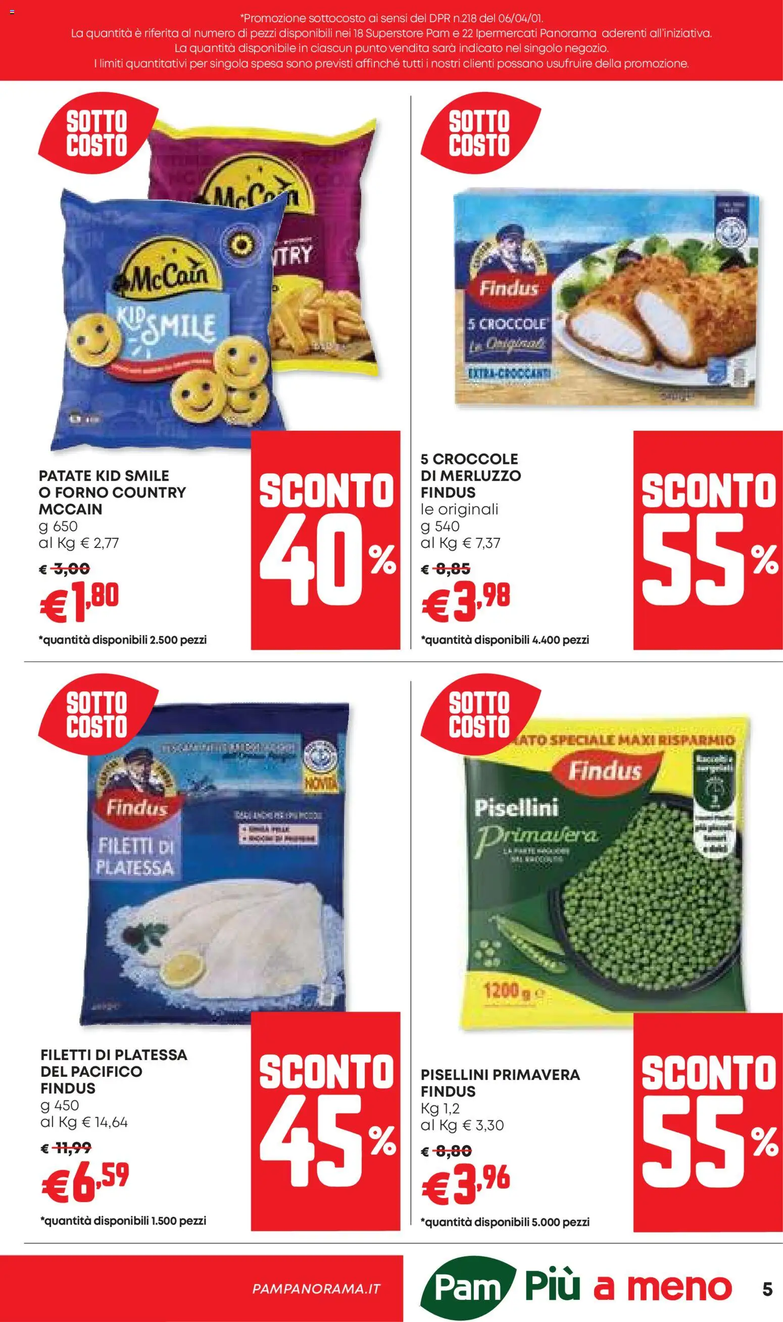 Volantino Panorama del 20.11.2025 | Pagina: 5 | Prodotti: Merluzzo, Patate, Forno