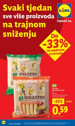 Lidl - Nastavljamo trajno snižavati cijene - Pregled kataloga iz trgovine Lidl, vrijedi od 08.09.2025