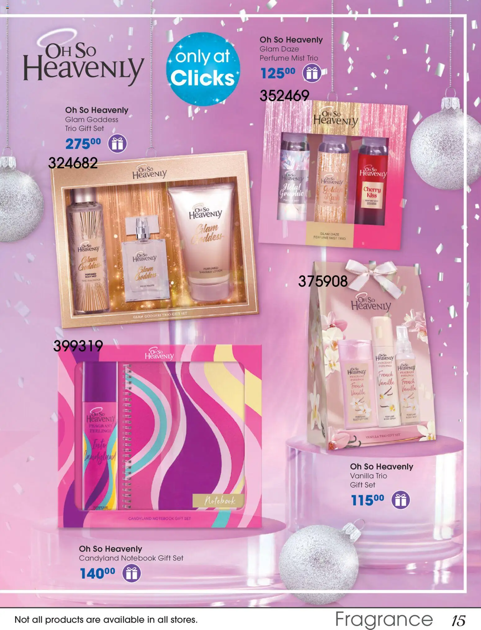 New Clicks catalogue – valid from 28.10.2025 | Page: 15 | Products: Notebook, Perfume, Fragrance