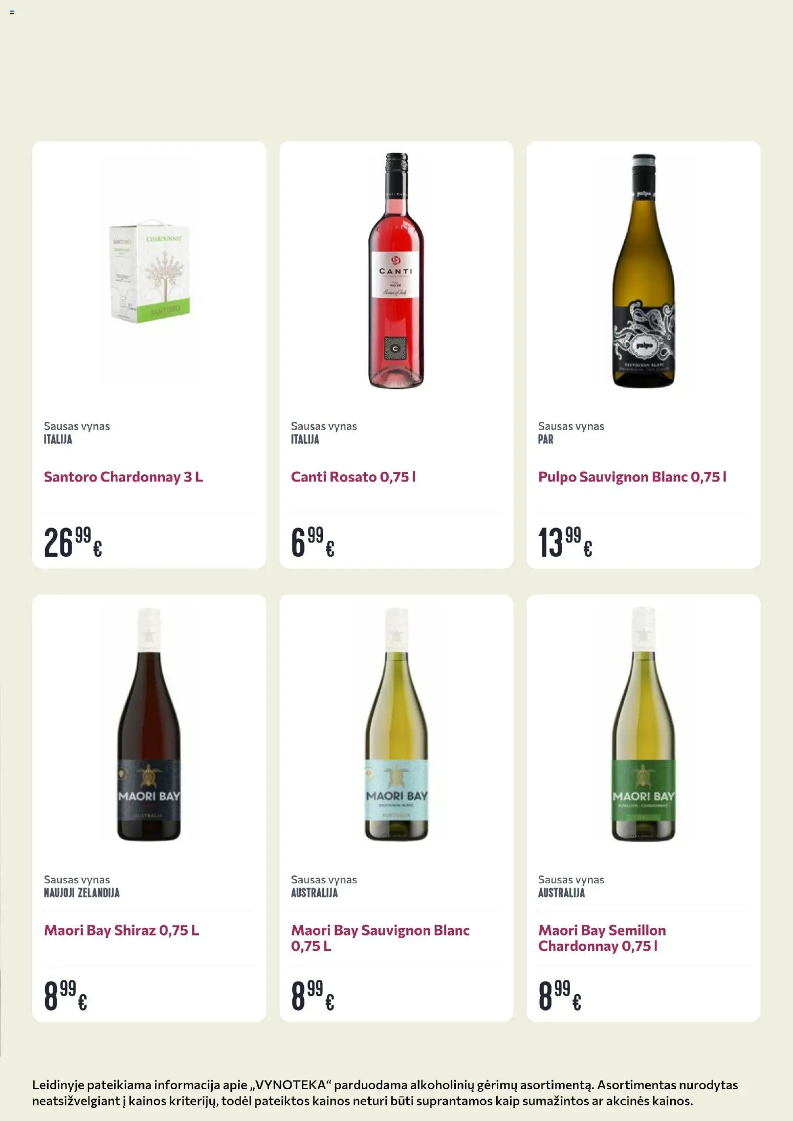 VYNOTEKA akcijos nuo 09.03.2026 | Puslapis: 19 | Prekių: Vynas