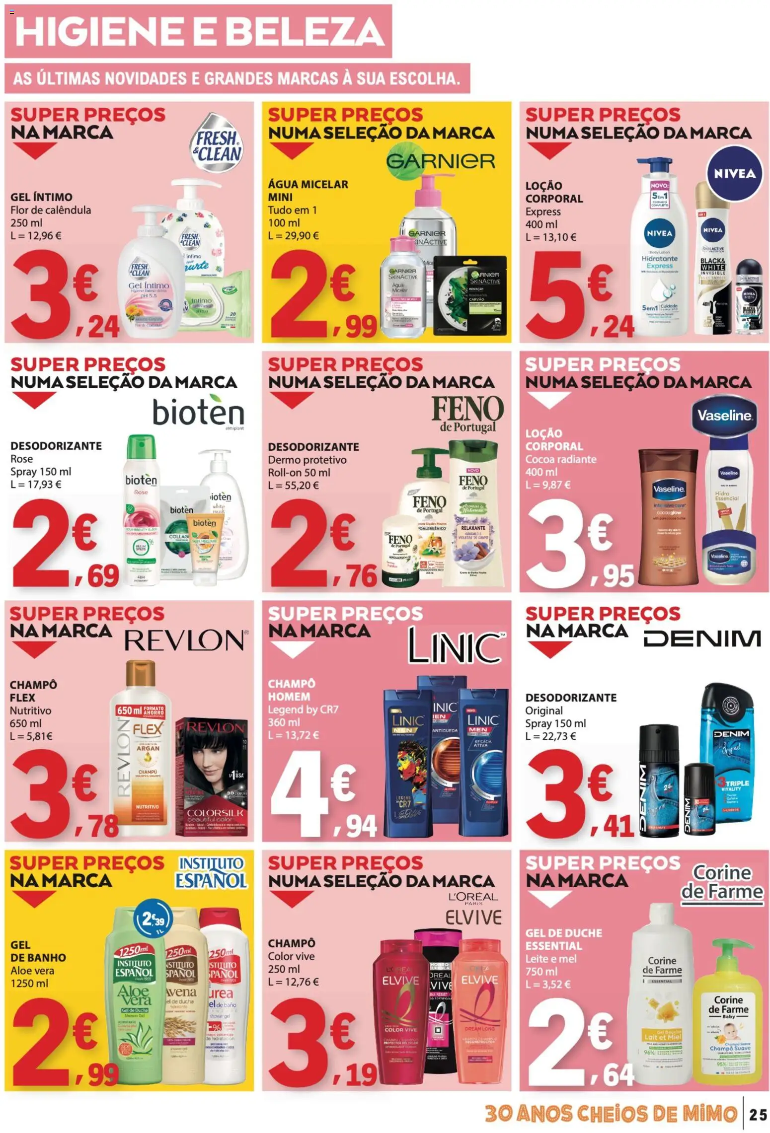 E.Leclerc folheto │ válido de 26.03.2026 | Página: 25 | Produtos: Agua, Desodorizante, Banho, Mel