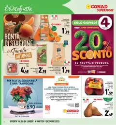 Anteprima del volantino PERE KAISER, PERCORSO QUALITÀ CONAD origine Italia 1ª categoria cal. 70/75 valido a partire dal 01.12.2025 | Pagina: 14