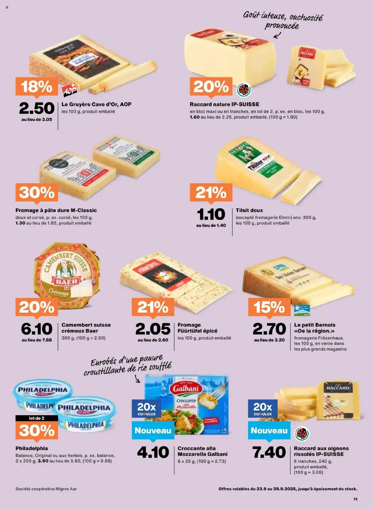 Migros Aktionen FR – gültig ab 23.09.2025 | Seite: 11