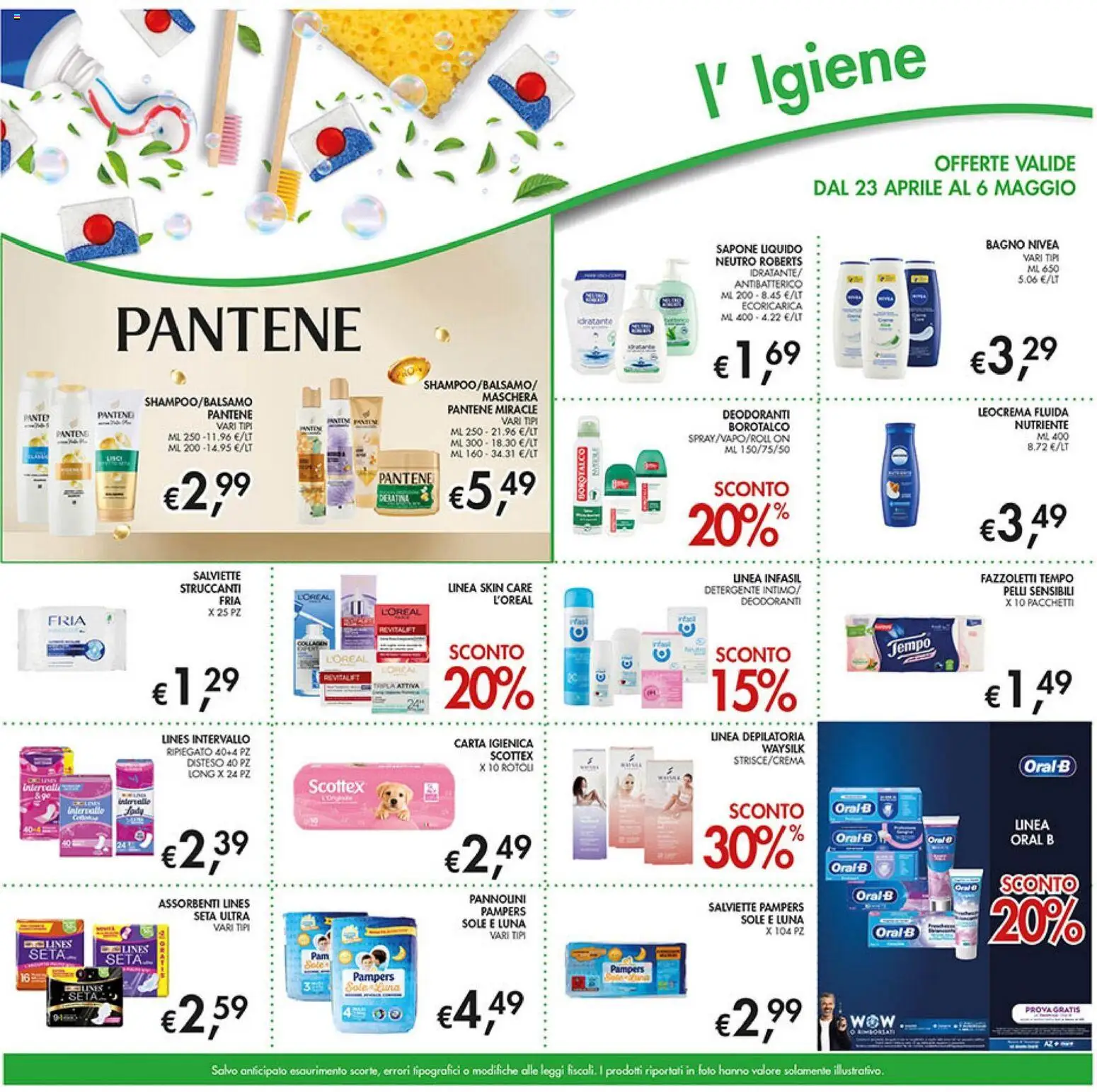 Volantino Coal del 23.04.2026 | Pagina: 25 | Prodotti: Pannolini, Carta igienica, Detergente, Bagno