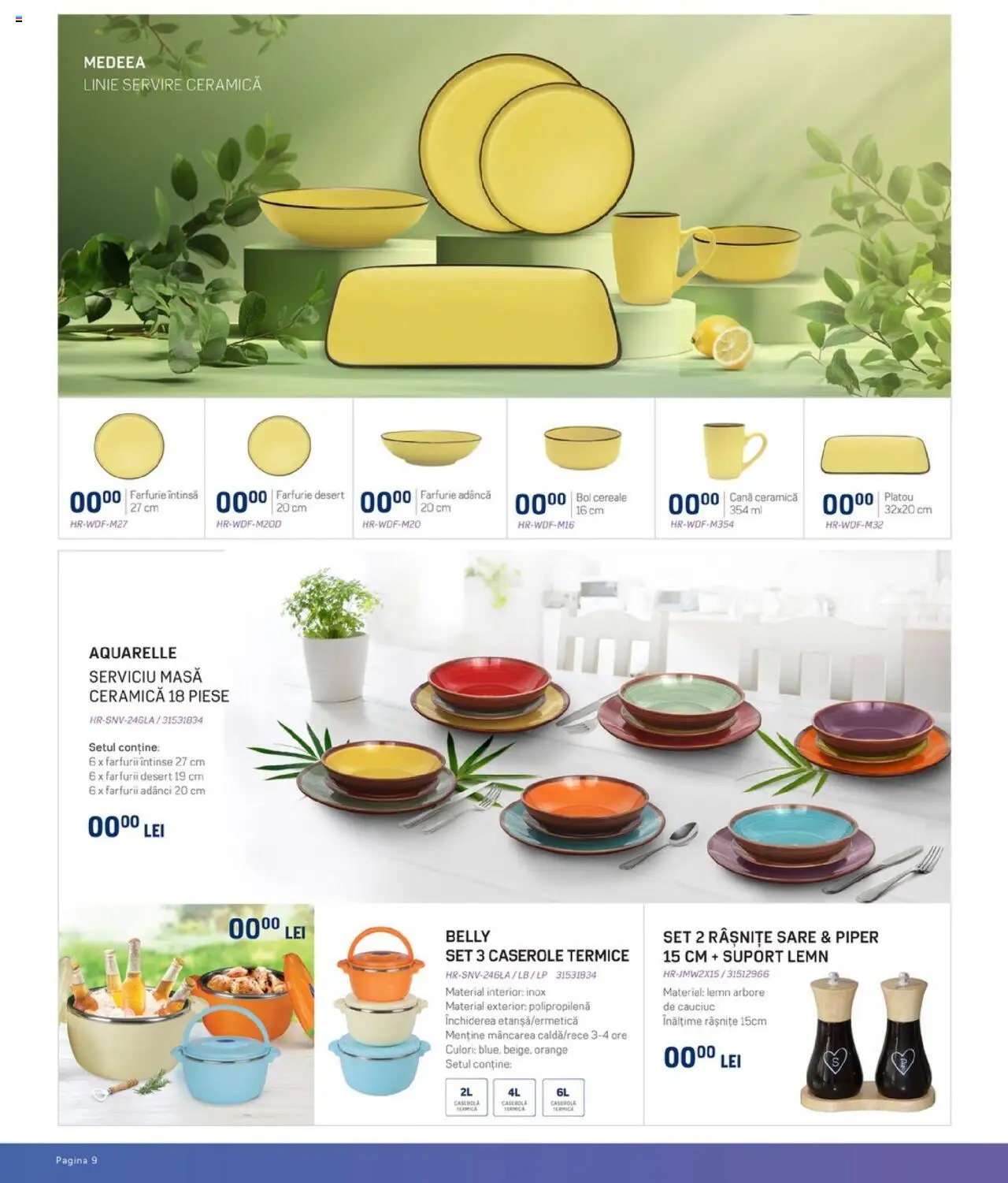 Carrefour catalog - Heinner – valabil de la 20.08.2025 | Pagină: 10 | Produse: Caserole, Bol, Cereale, Sare