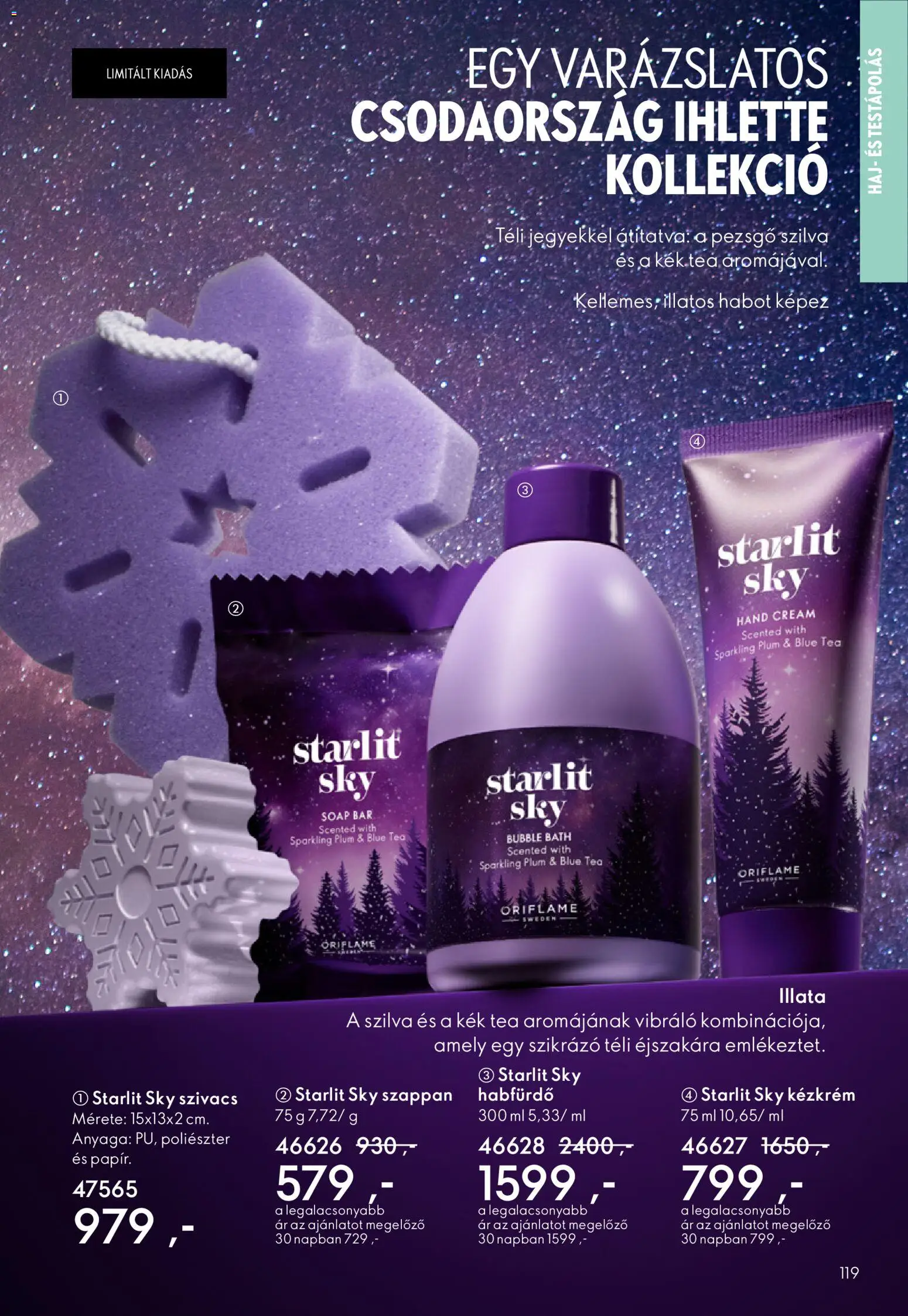 Oriflame akciós ujság - amely érvényes a következő dátumtól: 22.10.2025 | Oldal: 119 | Termékek: Pezsgő, Szilva, Kézkrém, Szappan