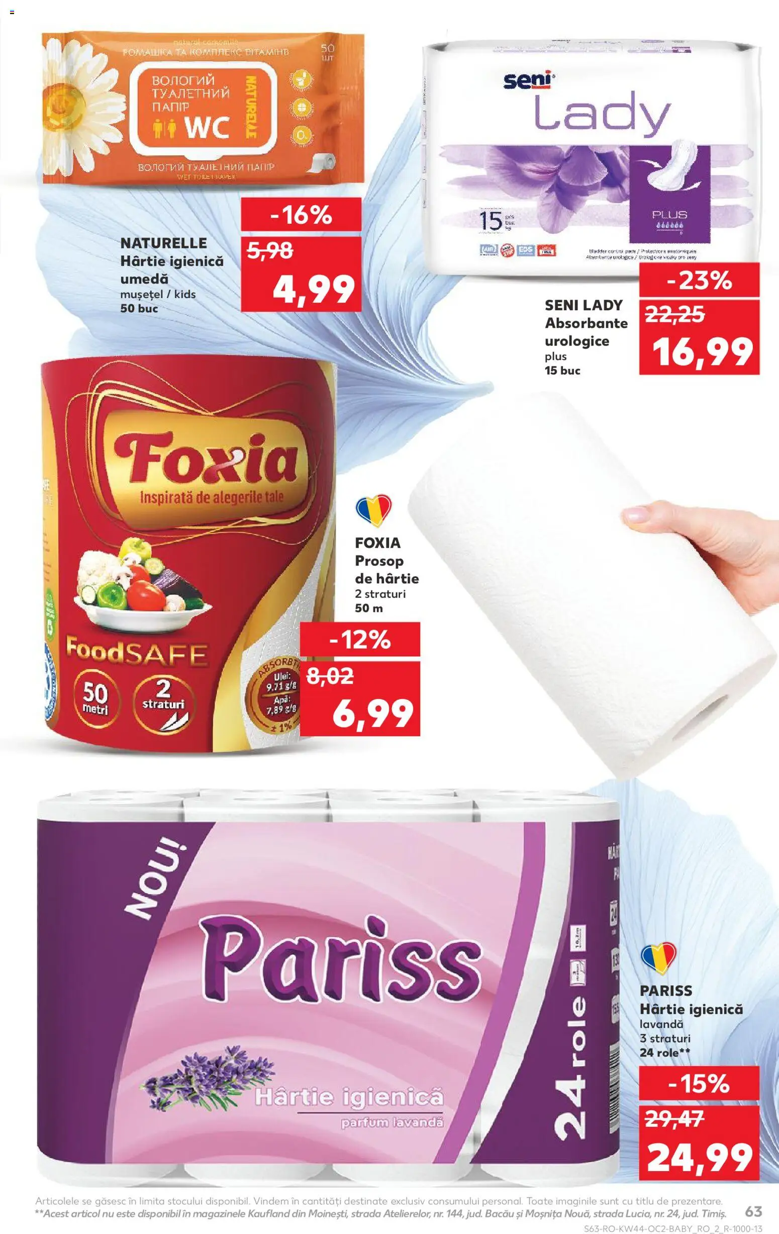 Kaufland RO akciós ujság - amely érvényes a következő dátumtól: 29.10.2025 | Oldal: 63 | Termékek: WC, Parfüm