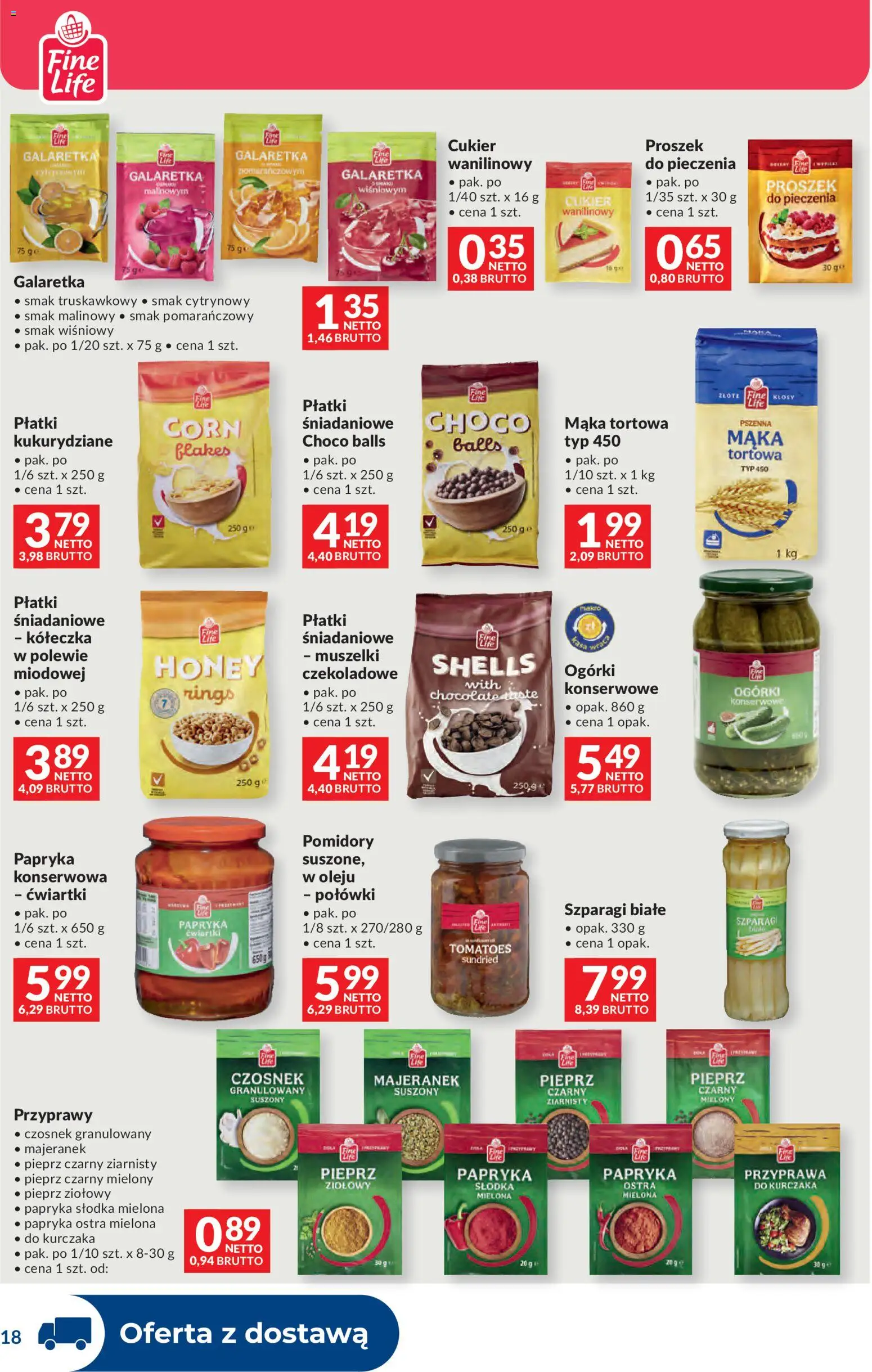 Makro gazetka - Dystrybucja do sklepów od 14.04.2026 | Strona: 18 | Produkty: Papryka, Szparagi, Pomidory, Przyprawy