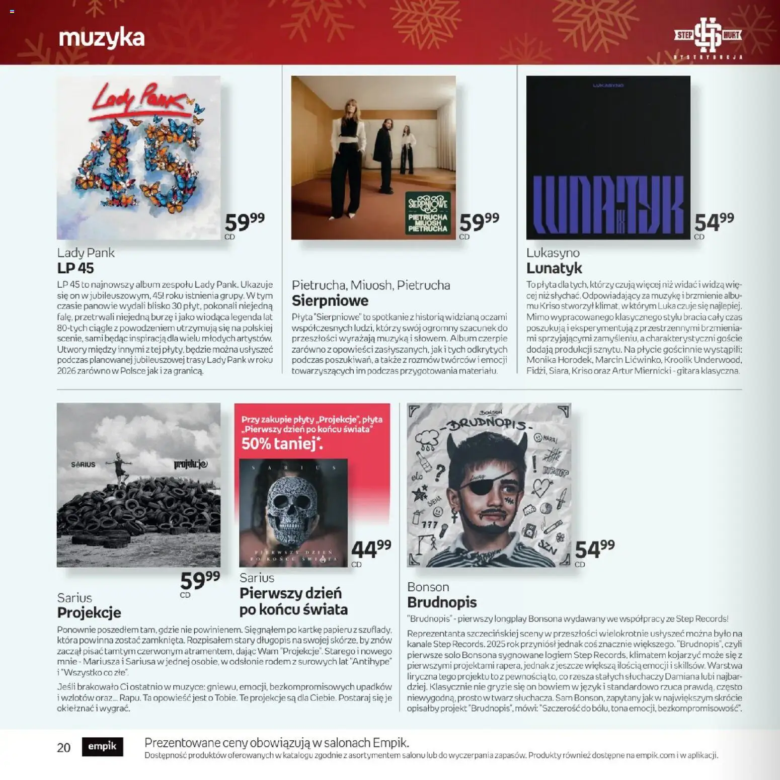 Empik promocje - Xmas Muzyka od 26.11.2025 | Strona: 20 | Produkty: Plyty