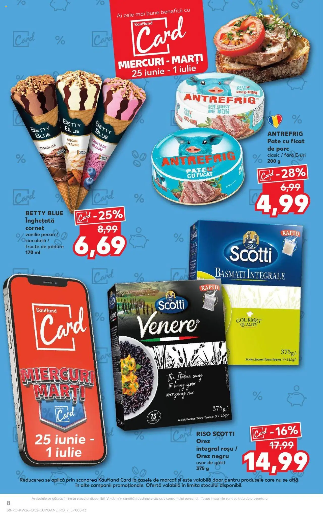 Catalog Kaufland - Bucureşti – valabil de la 25.06.2025 | Pagină: 8 | Produse: Praline, Orez, Înghețată, Fructe