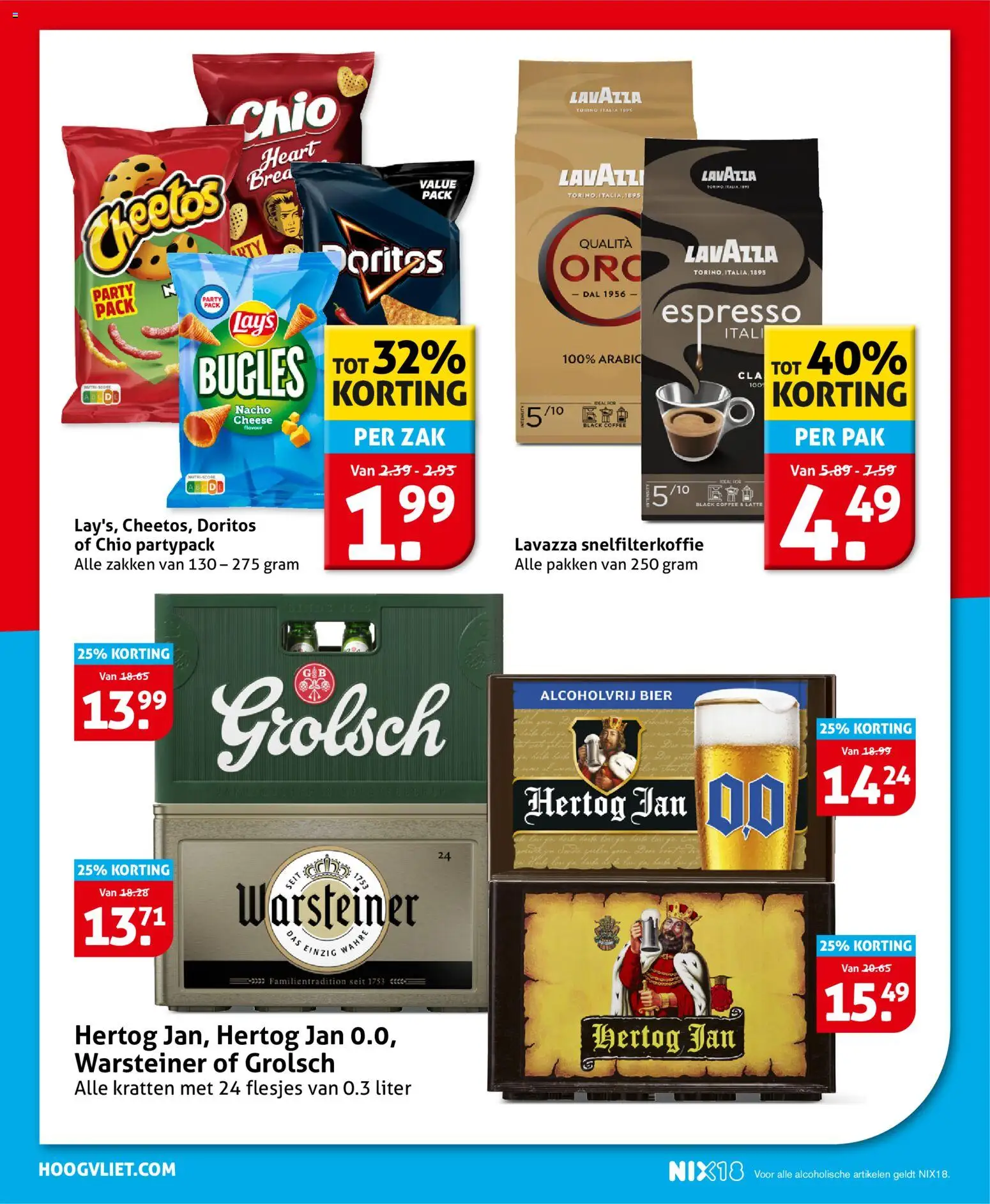 {H1} | Pagina: 22 | Producten: Bier, Lavazza, Doritos, Cheetos