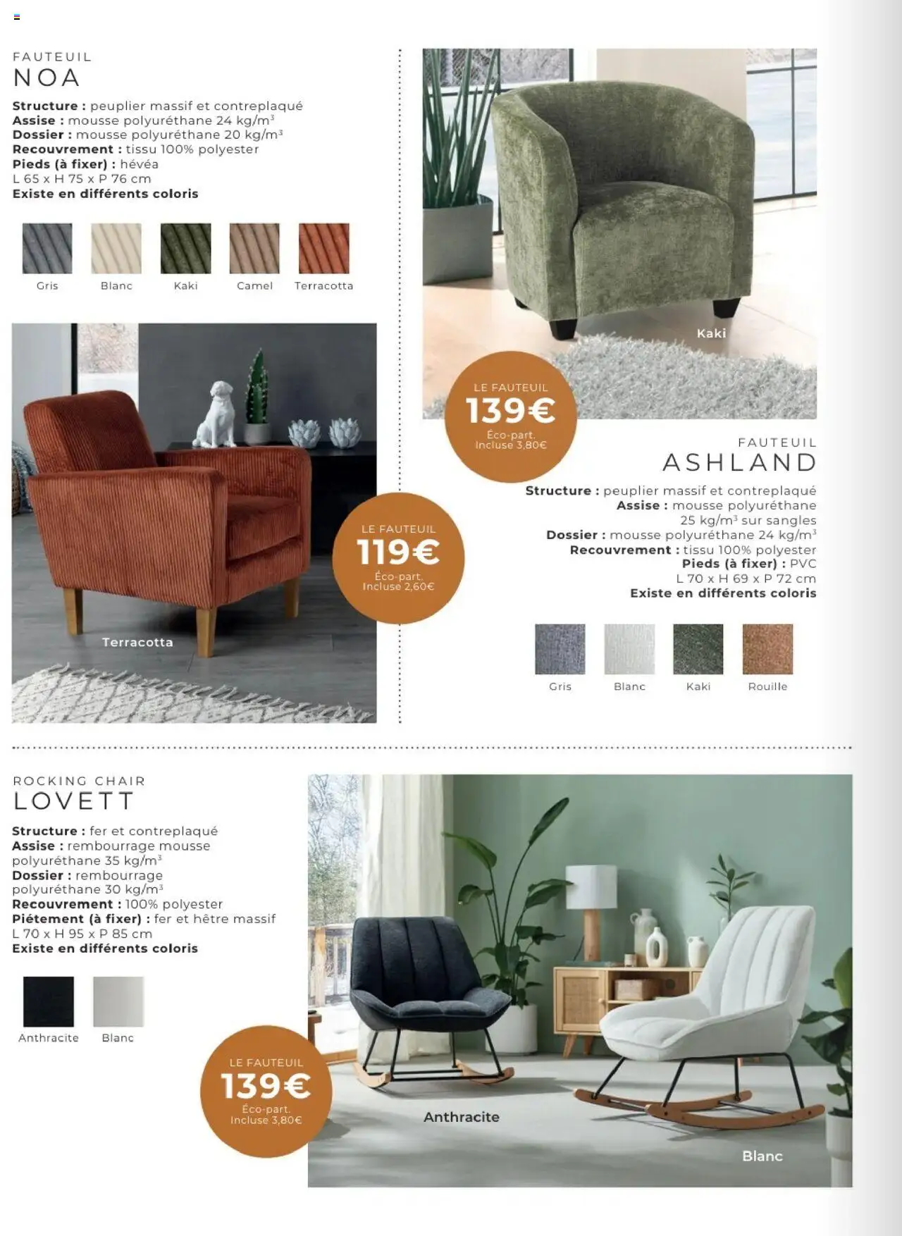 {H1} | Page: 48 | Produits: Kaki, Mousse, Fauteuil