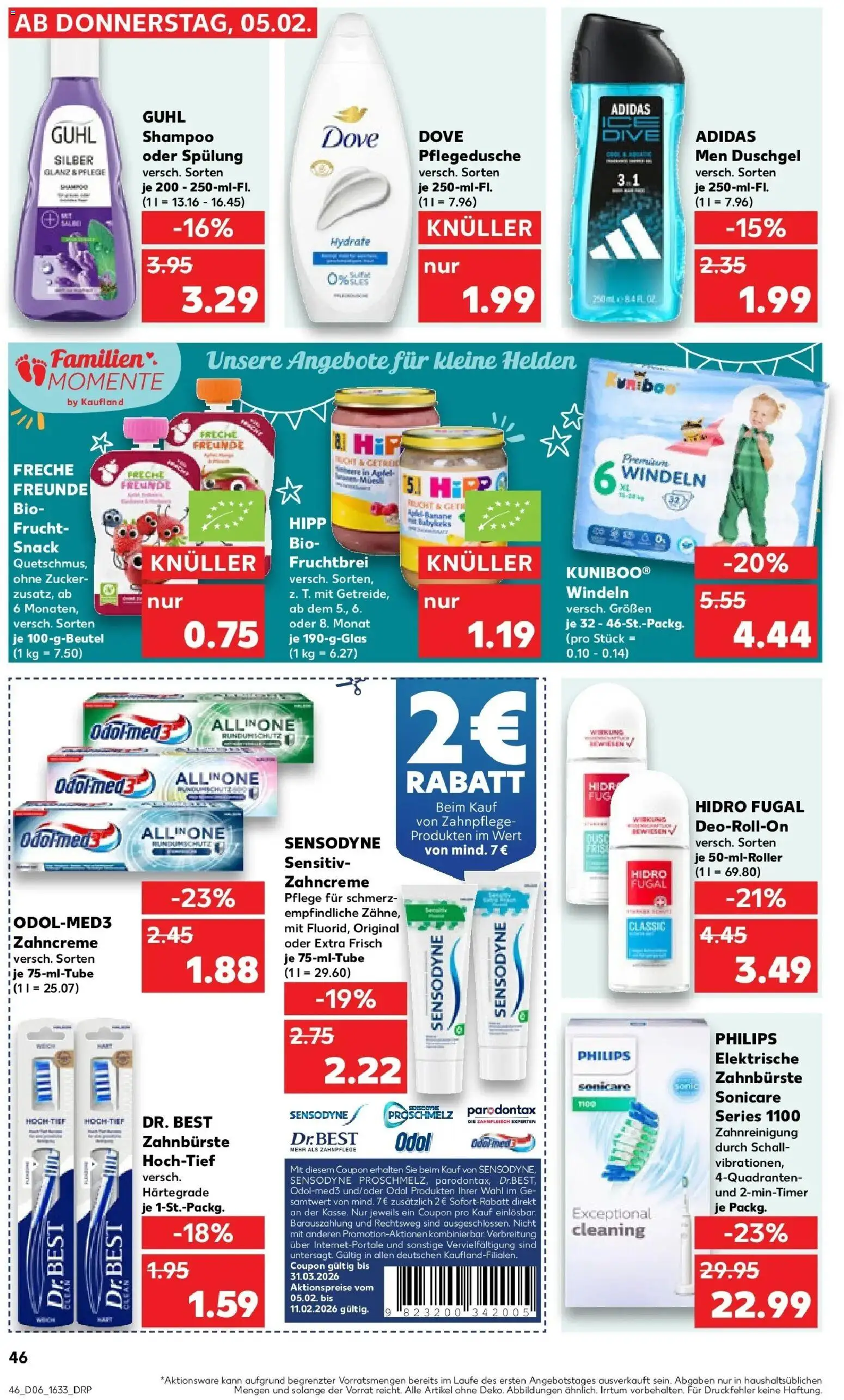 Kaufland prospekt Östringen	 – gültig ab 09.02.2026 | Seite: 46 | Produkte: Shampoo, Spülung, Duschgel, Shower Gel
