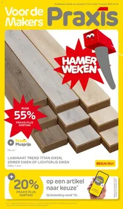 Praxis - Folder - Voorbeeld van een folder van Praxis, geldig van 13.10.2025
